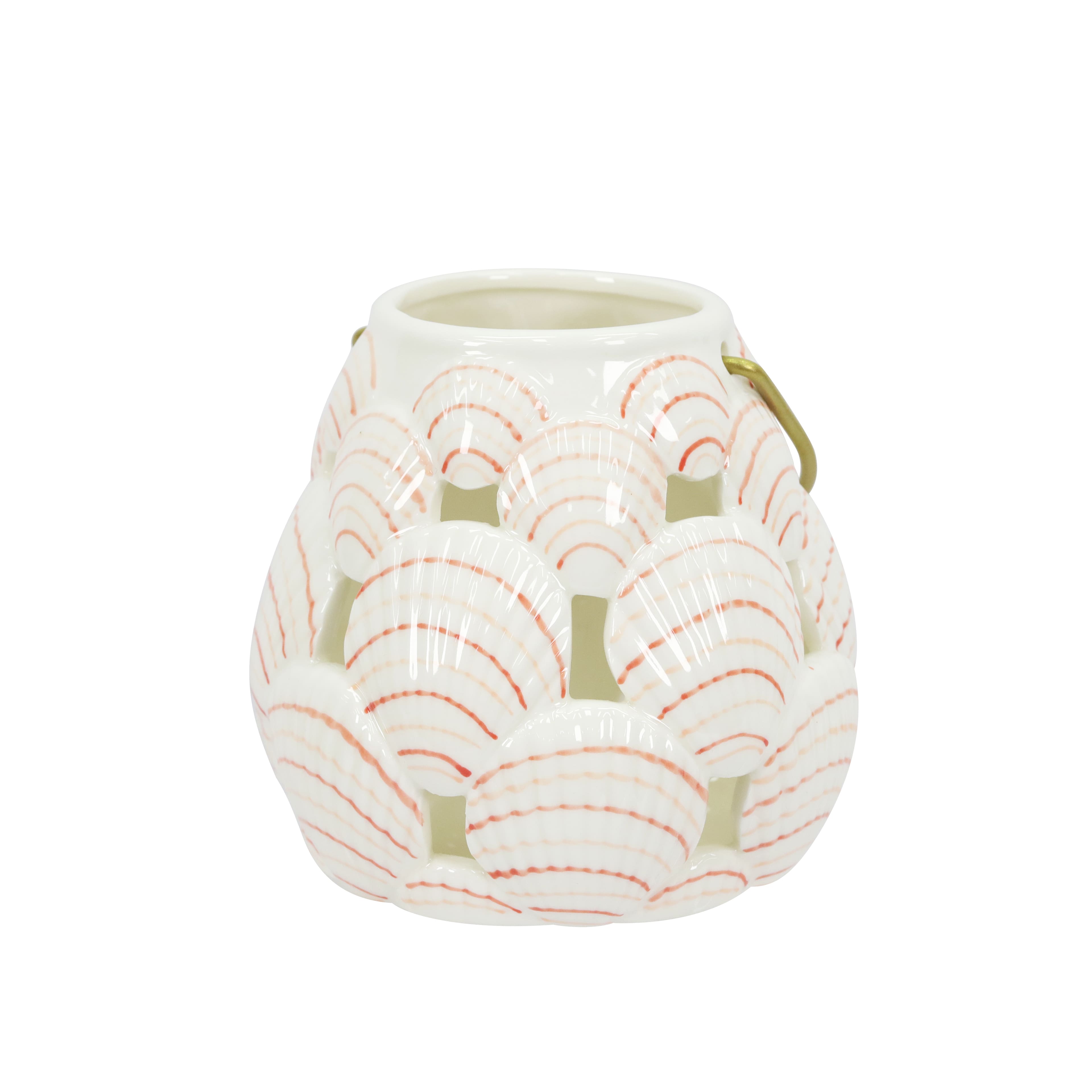 Assorted 5&#x22; Ceramic Shell Tabletop Tealight Holder by Ashland&#xAE;, 1pc.