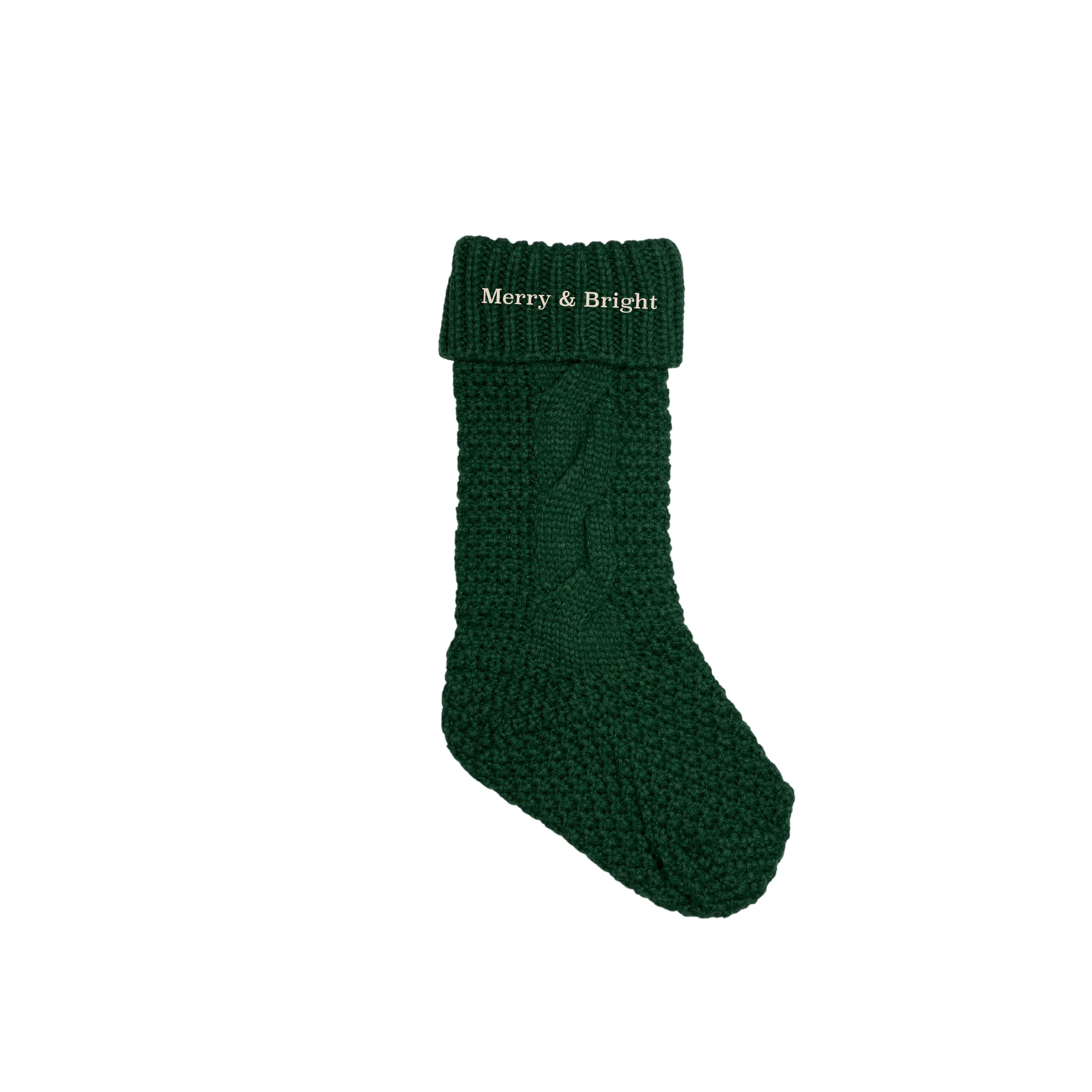 18&#x22; Merry &#x26; Bright Serif Stocking
