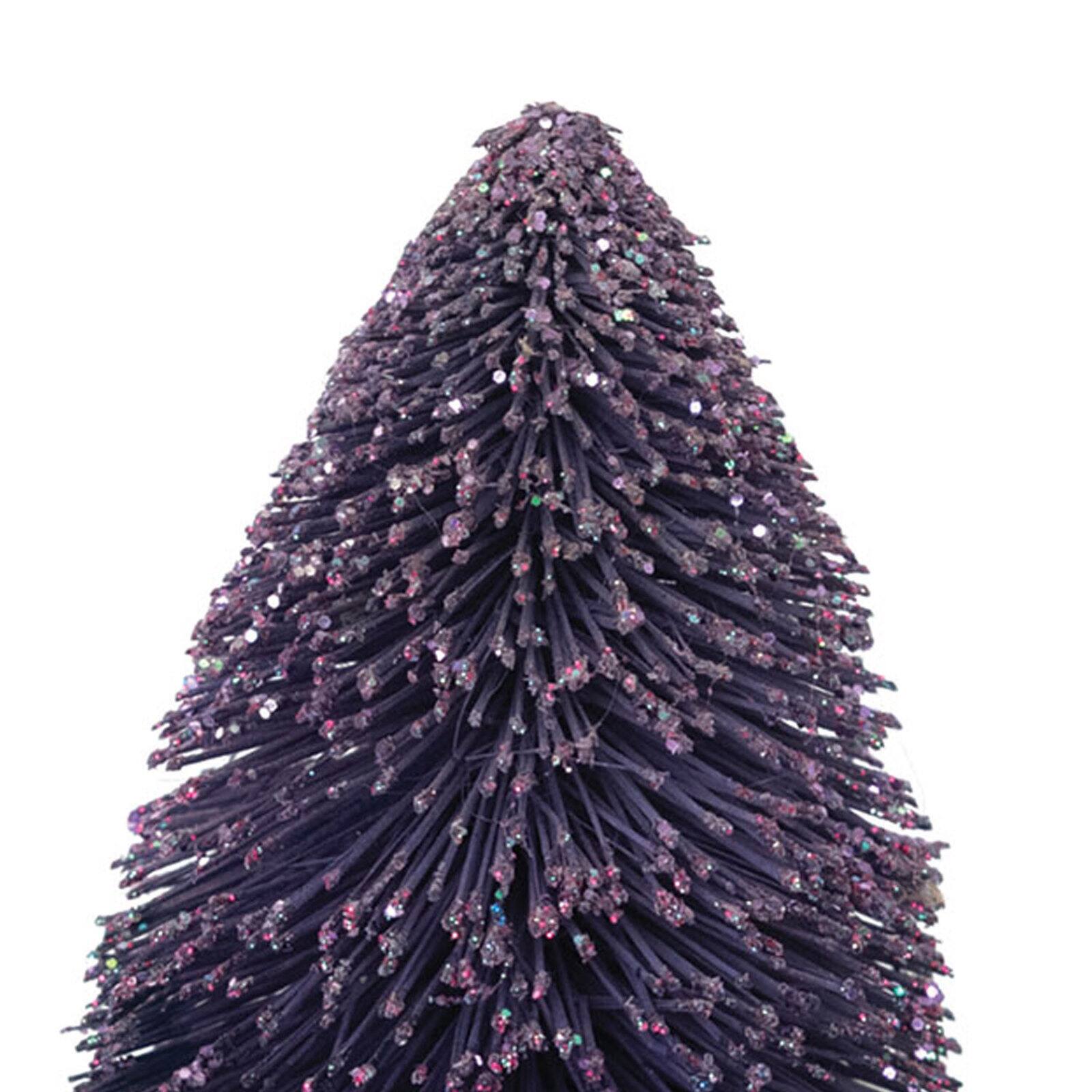 Hello Honey® 6" Purple Bottle Brush Tree with Wood Base