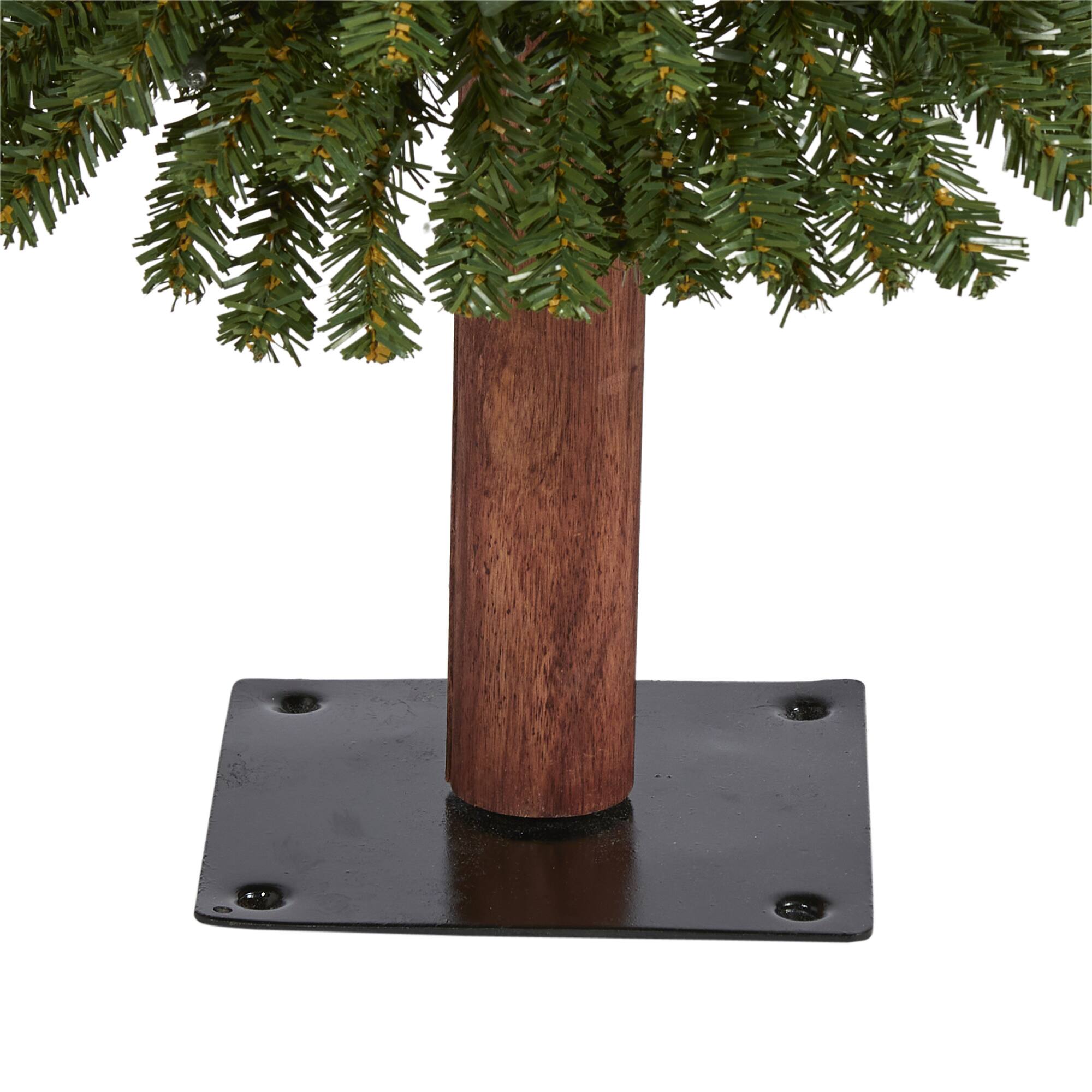 3ft. Pre-Lit Grand Alpine Artificial Christmas Tree, Clear LED Lights