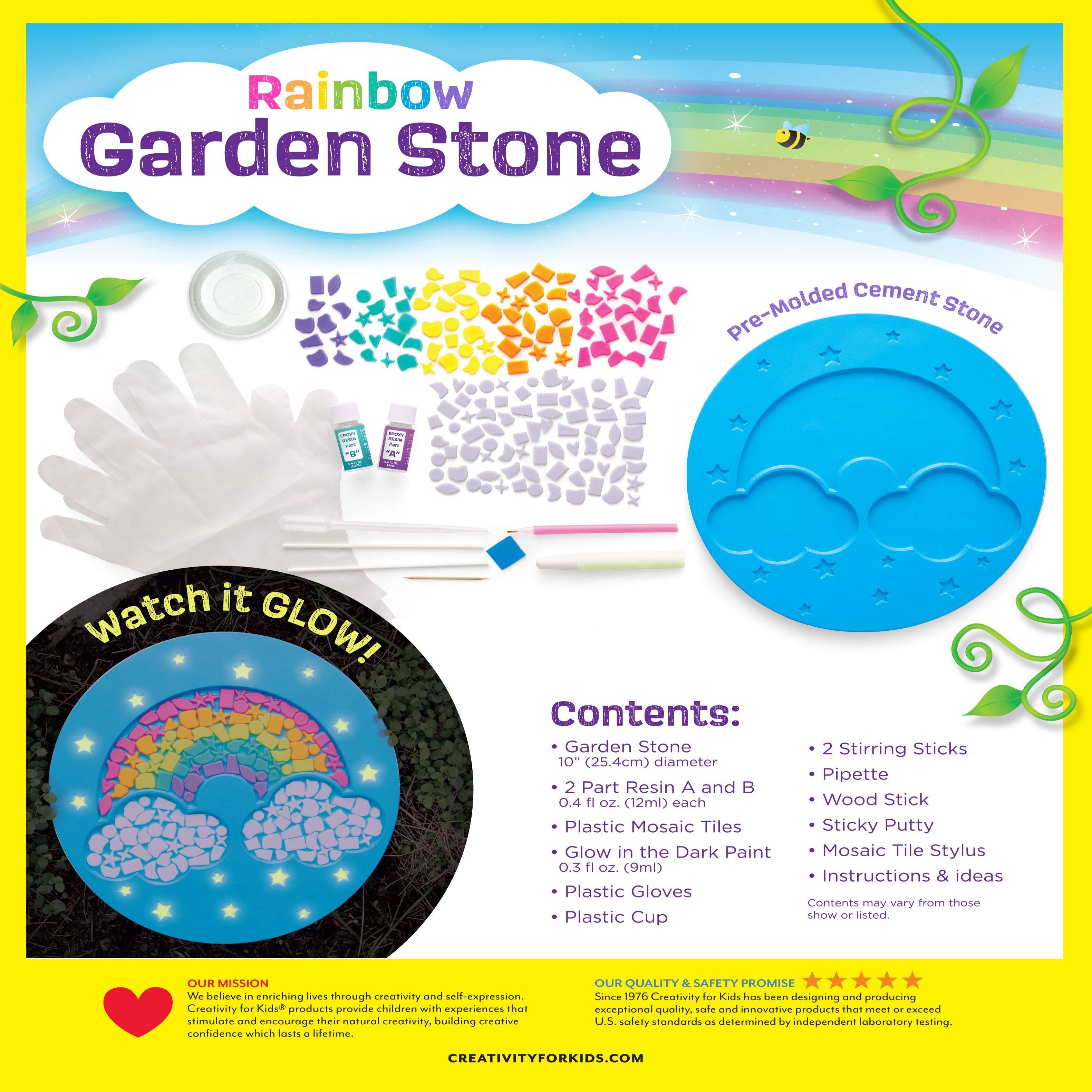 Creativity for Kids® Rainbow Garden Stone