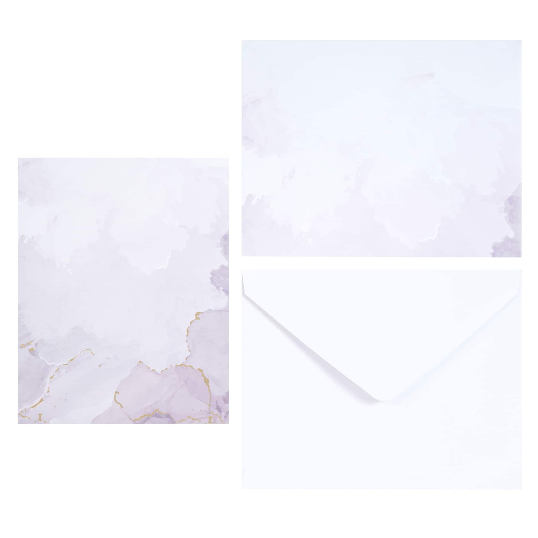 Gray Watercolor Flat Cards &#x26; Envelopes by Recollections&#x2122;, 4.25&#x22; x 5.5&#x22;
