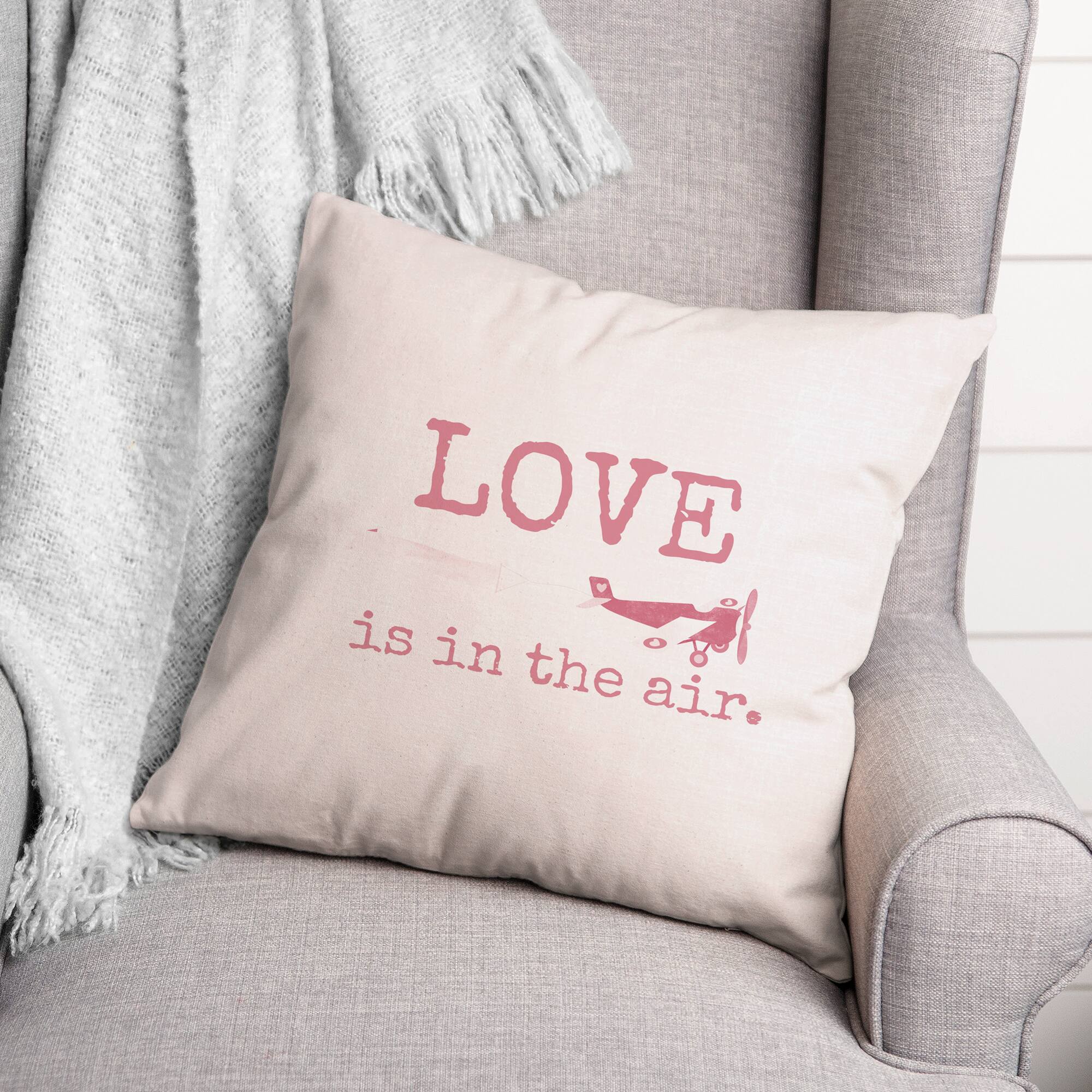 Love Is In The Air 18" x 18" Throw Pillow