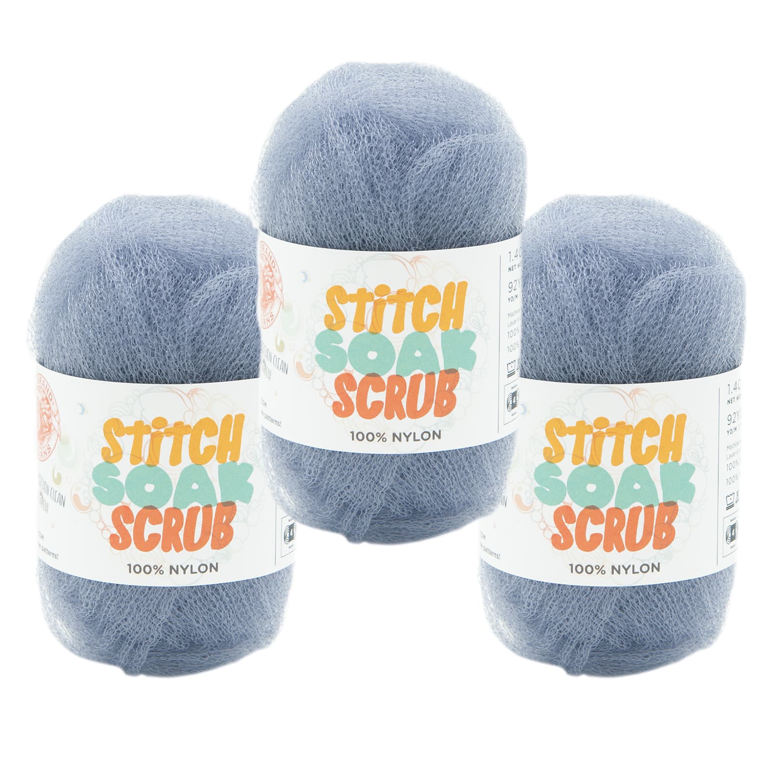 3 Pack Lion Brand&#xAE; Stitch Soak Scrub Yarn