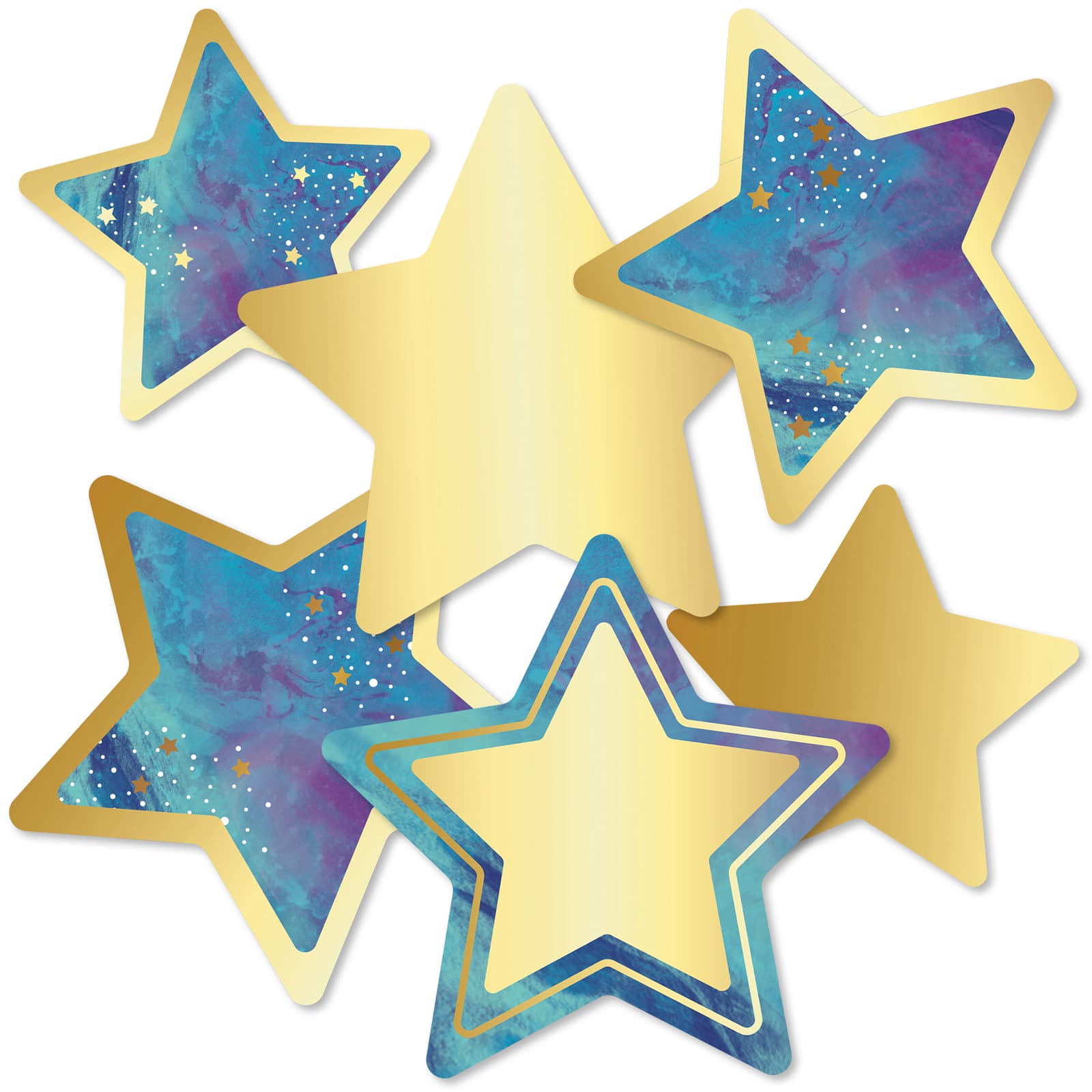 Carson Dellosa Education&#xAE; Galaxy Stars Cut-Outs, 3 packs of 36