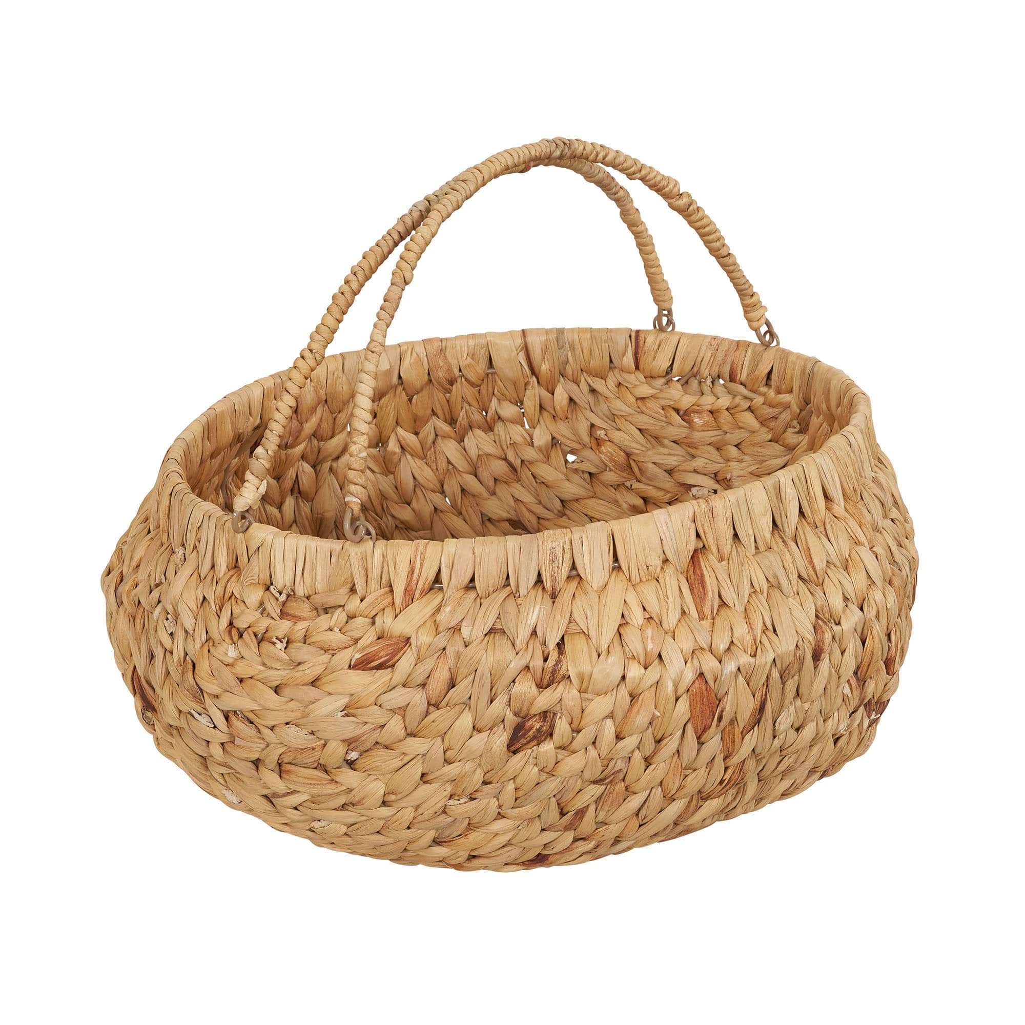 Household Essentials Round Woven Basket with Handles