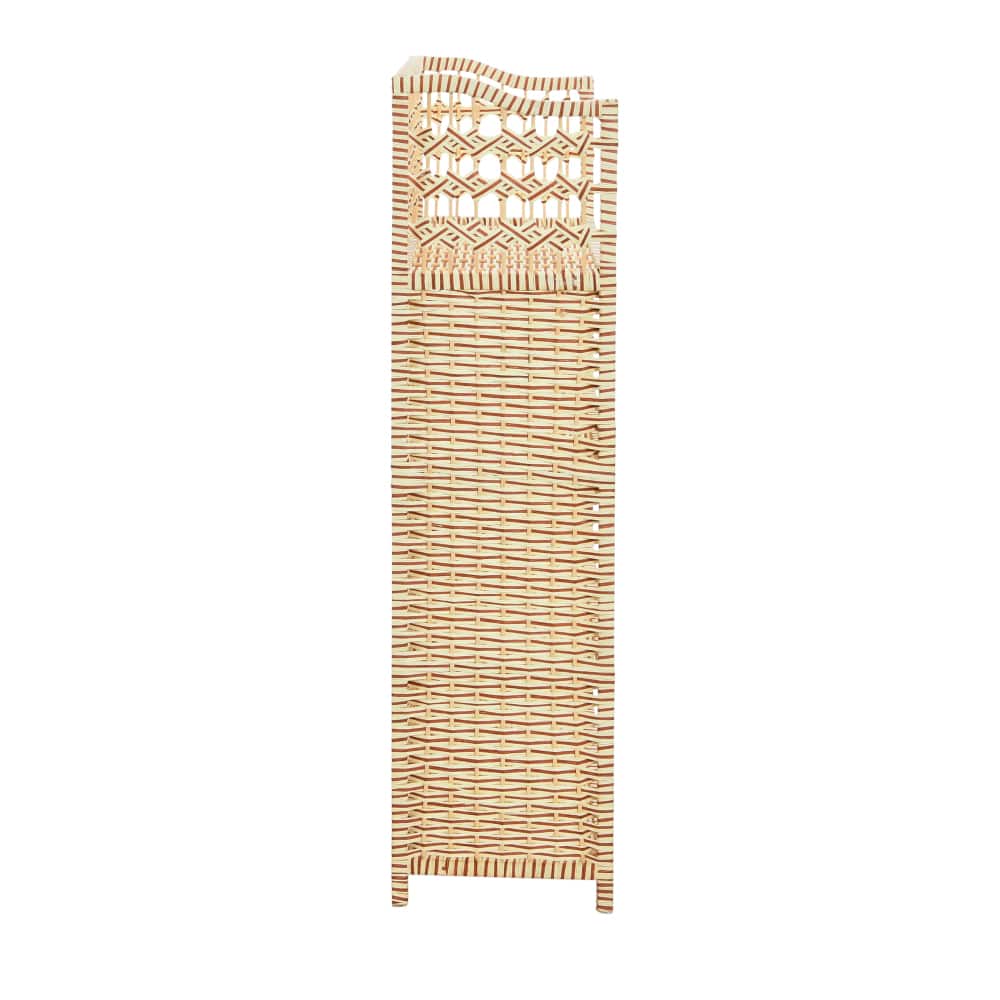 Household Essentials 39" Woven Paper Rattan Accent Shelf