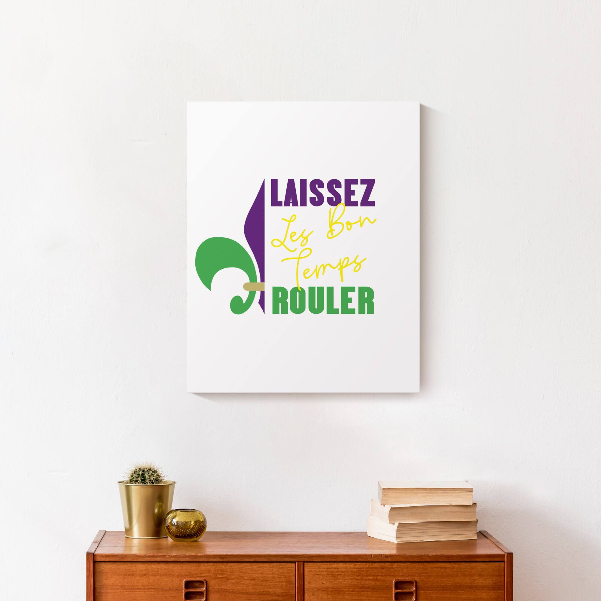 Laissez Les Bon Temps Rouler Mardi Gras Canvas Wall Art