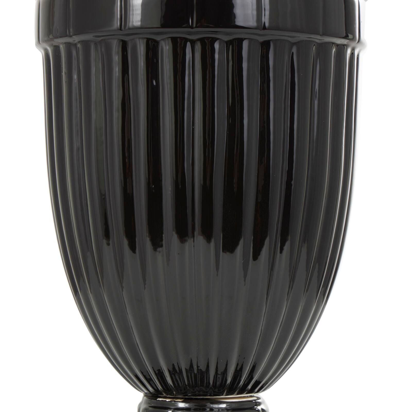 Black Ceramic Decorative Jar