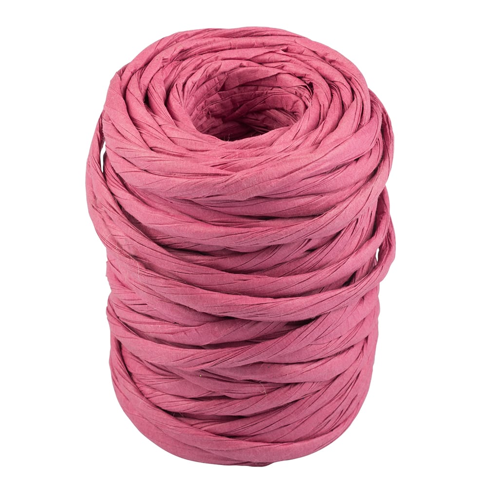 JAM Paper 3/8&#x22; x 25yd. Red Twisted Kraft Ribbon