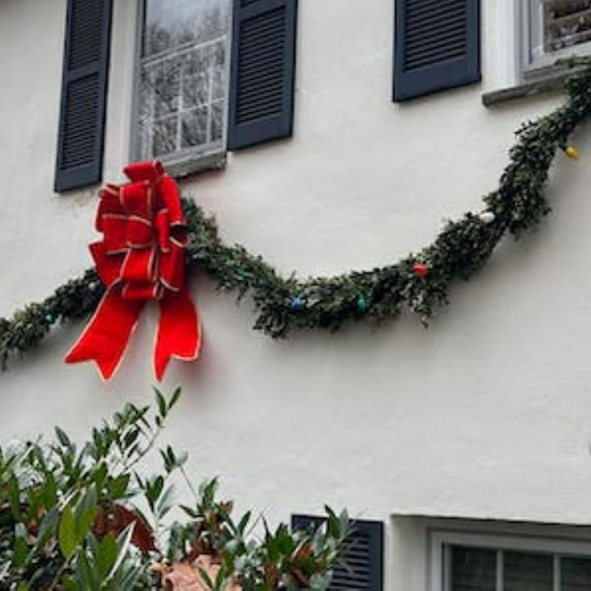 40" Red 3D 11-Loop Velveteen Christmas Bow with Gold Trim