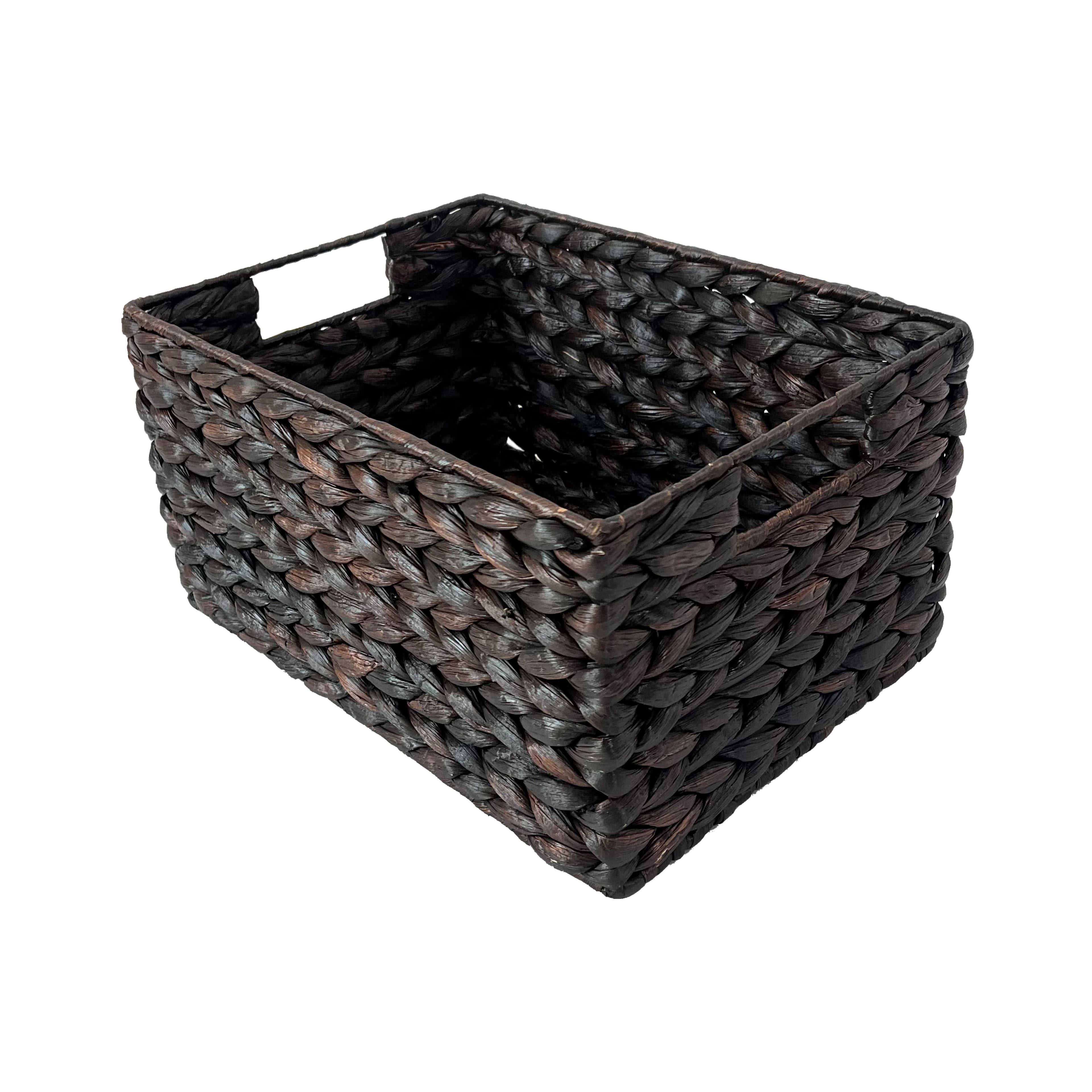 Medium Espresso Rectangle Woven Basket by Ashland&#xAE;