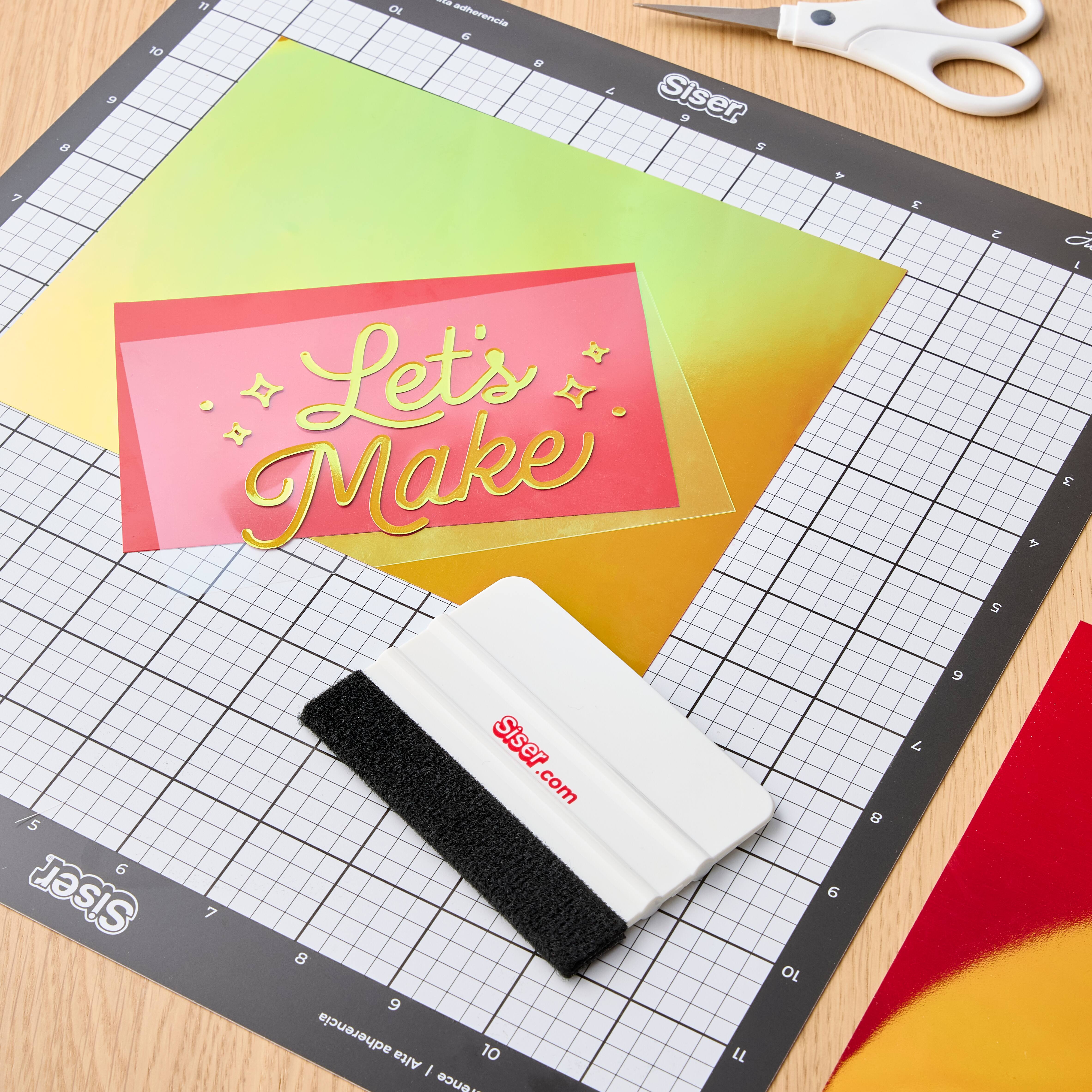 Siser Light Tack Cutting Mat 12 X 24 Cm - Low Adhesion Mat For Vinyl, Cardboard, Craft Cutting, Compatible With Design Software 5 thumbnail image