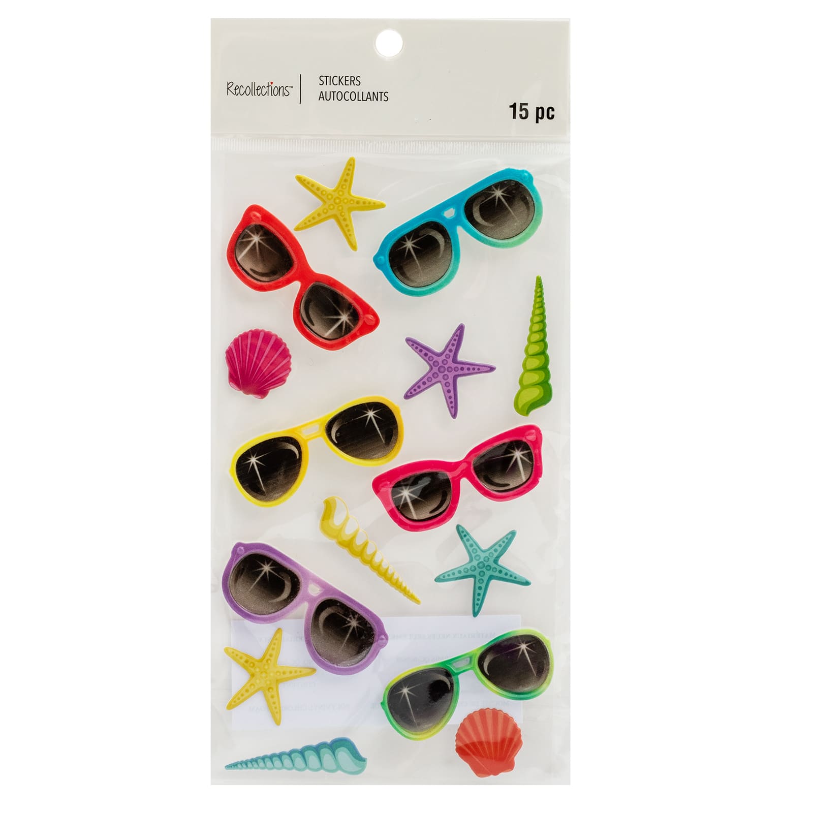 12 Pack: Sunglass Dimensional Stickers by Recollections™
