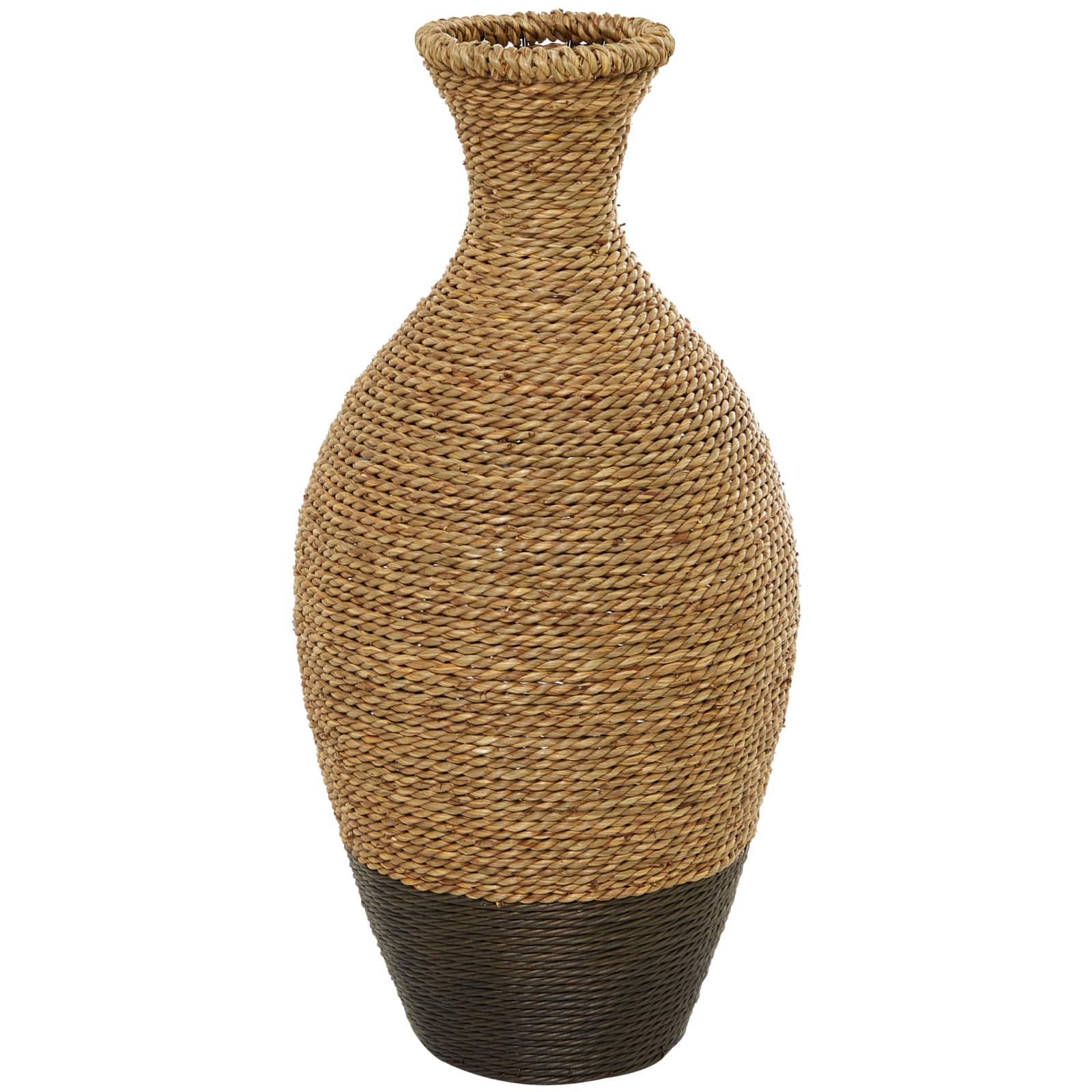 Brown Seagrass Handmade Tall Woven Floor Vase