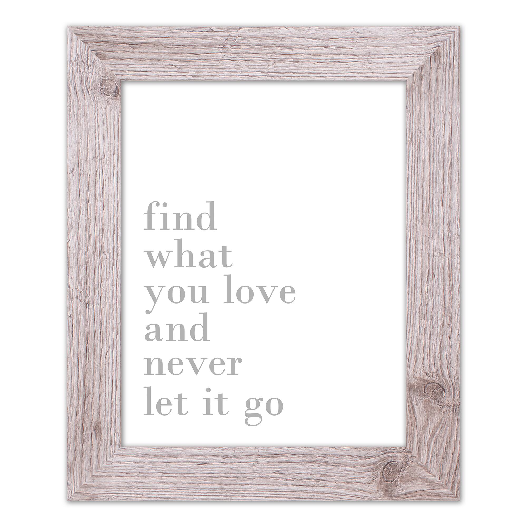 Never Let Go 11" x 14" Western White Framed Print