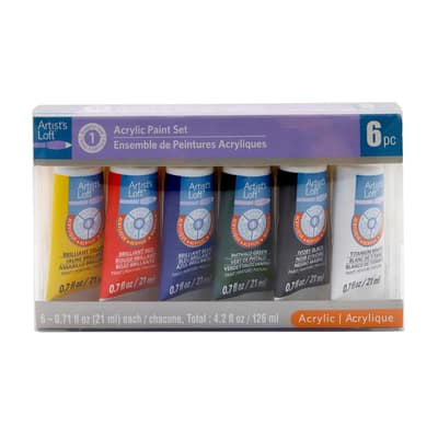 24 Color Acrylic Paint Set by Artist's Loft™, 21ml