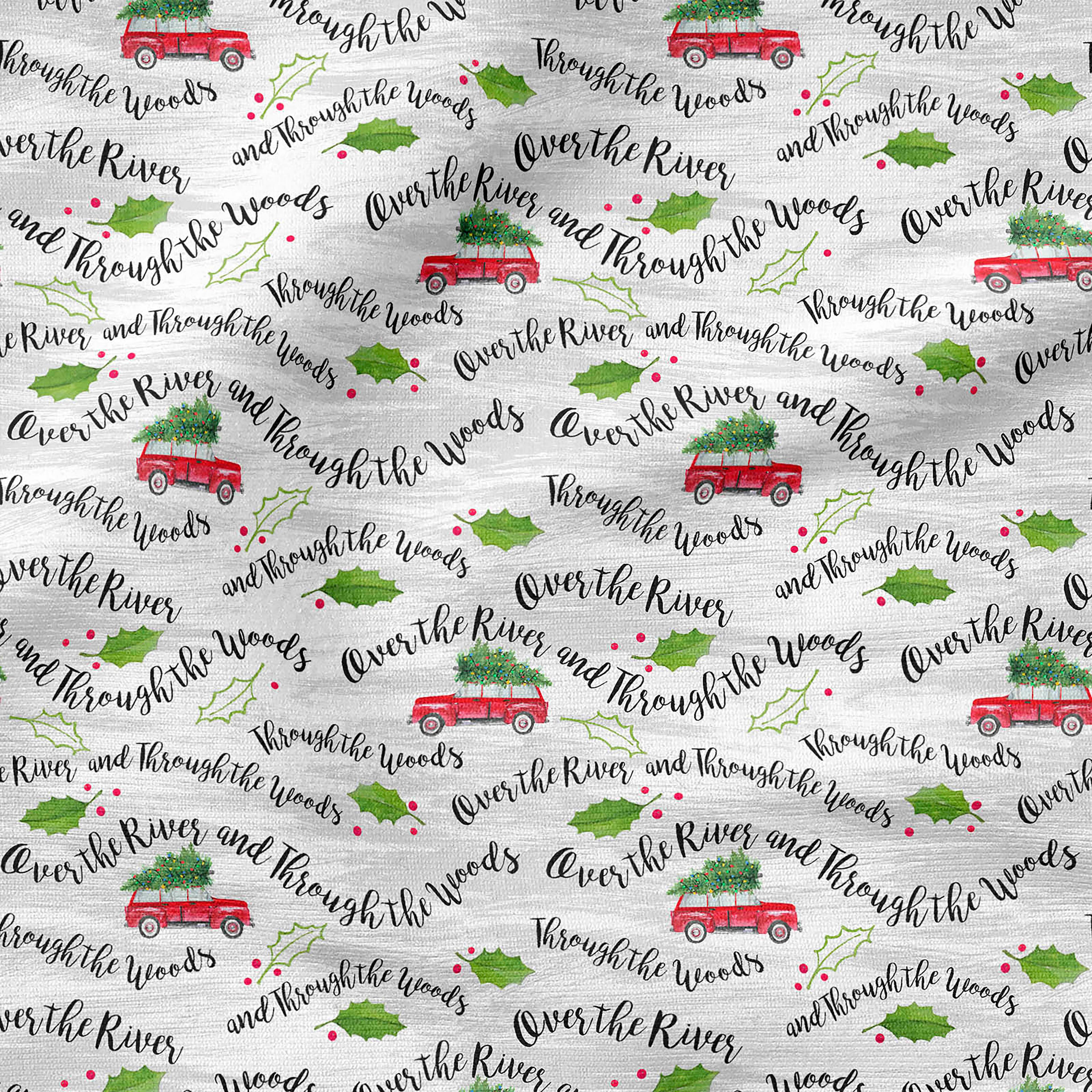 Fabric Editions White Over the River Cotton Fabric