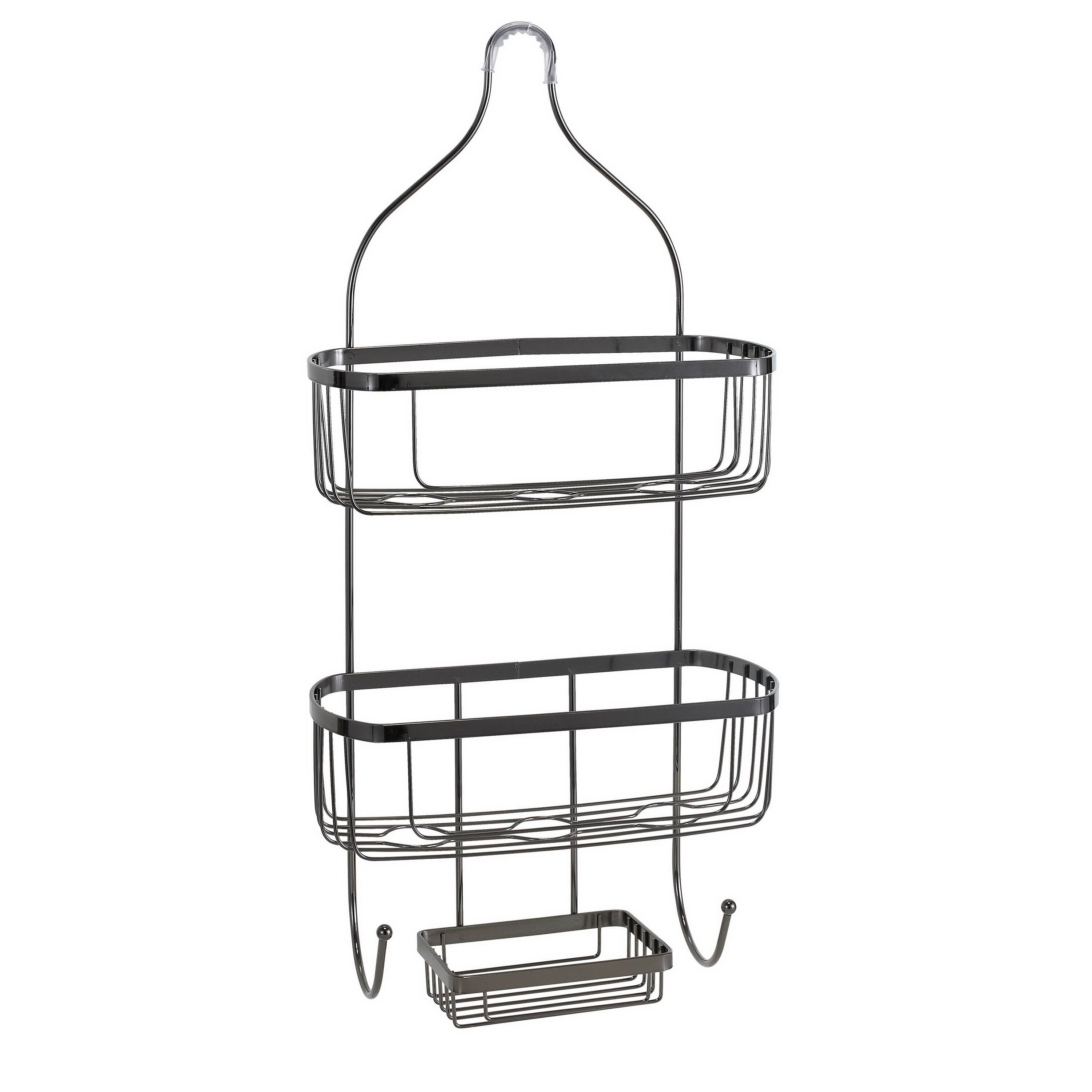 Bath Bliss Prince Design Black Onyx Shower Caddy
