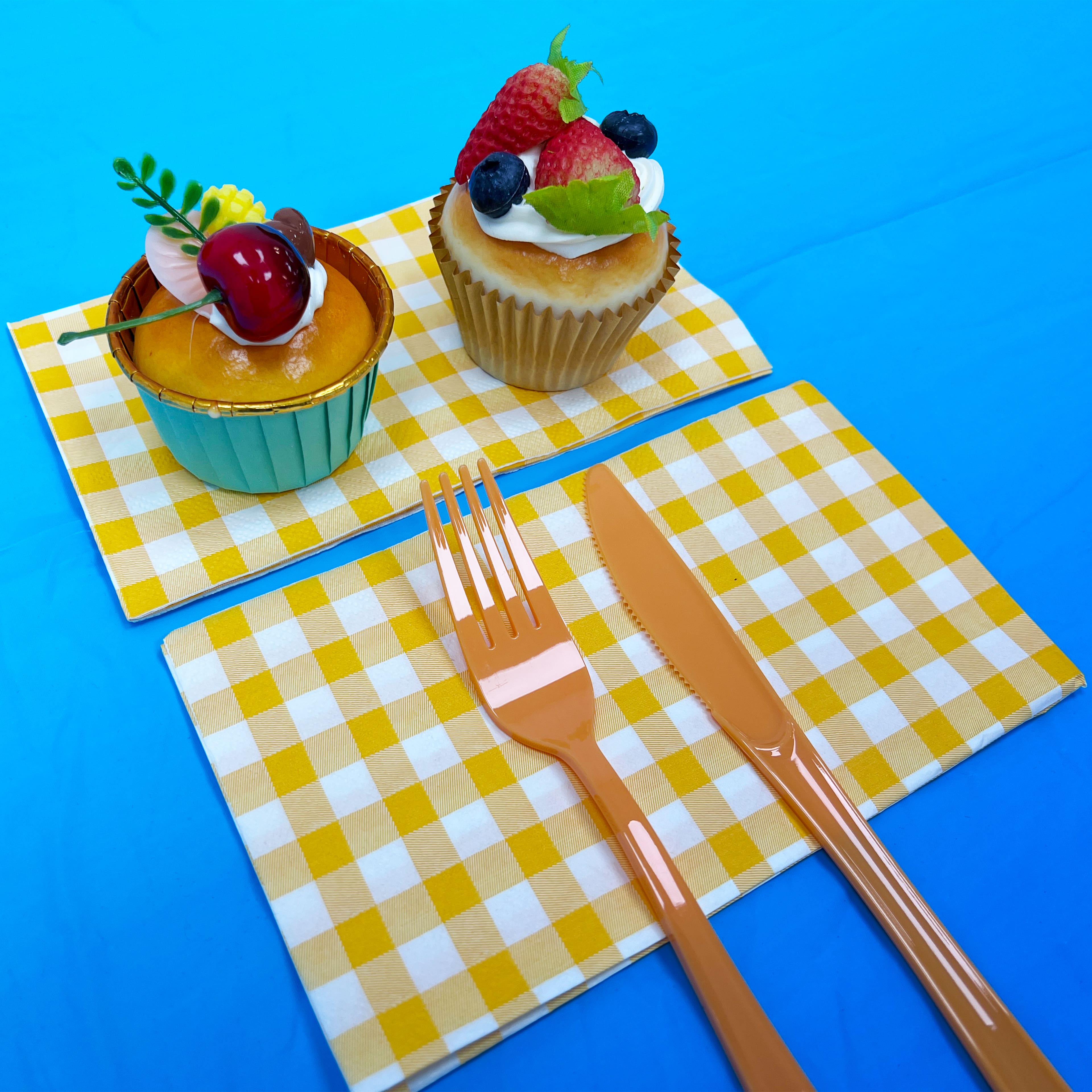Yellow Gingham Paper Guest Napkins by Ashland&#xAE;, 20ct.