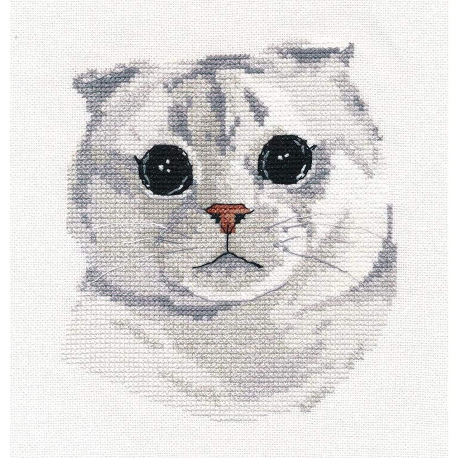 Oven Scottish Fold Cross Stitch Kit