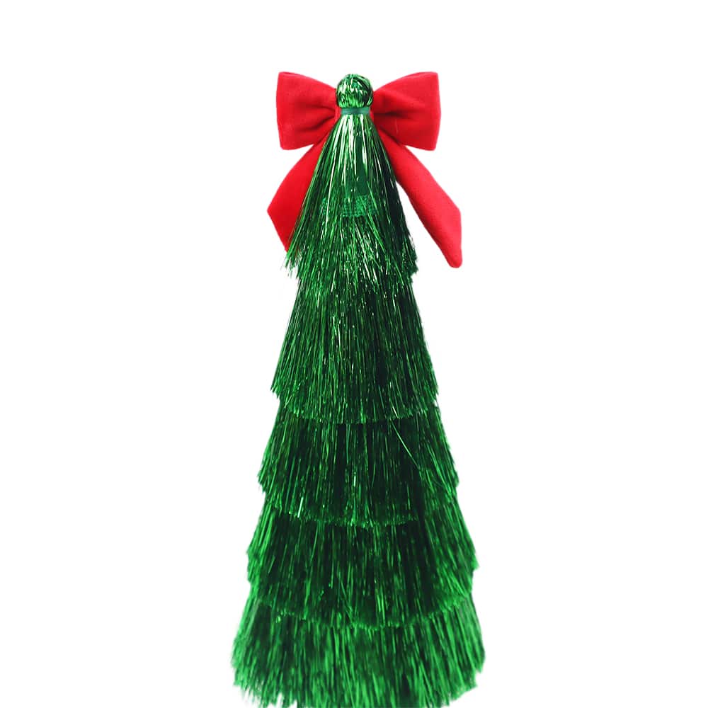 Tinsel Tree with Bow Tabletop D&#xE9;cor by Ashland&#xAE;