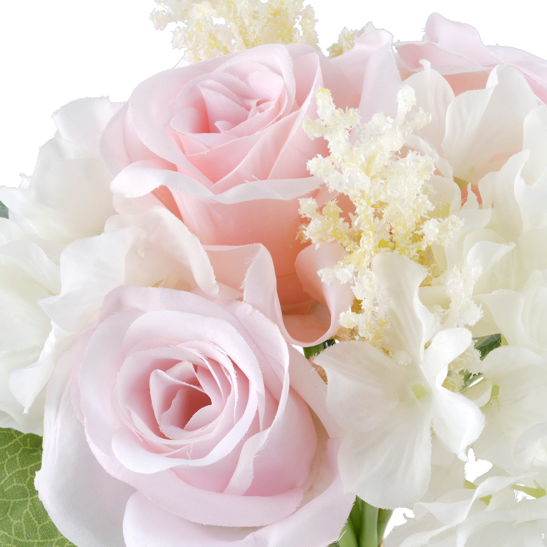 Pink &#x26; Cream Rose, Hydrangea &#x26; Baby&#x27;s Breath Bundle by Ashland&#xAE;