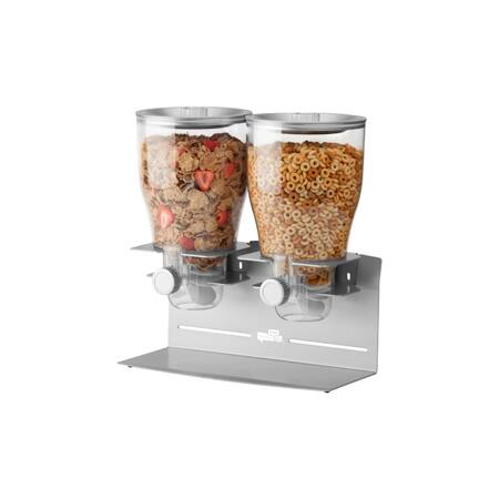 Honey Can Do Metallic &#x26; Chrome Double Commercial Cereal Dispenser