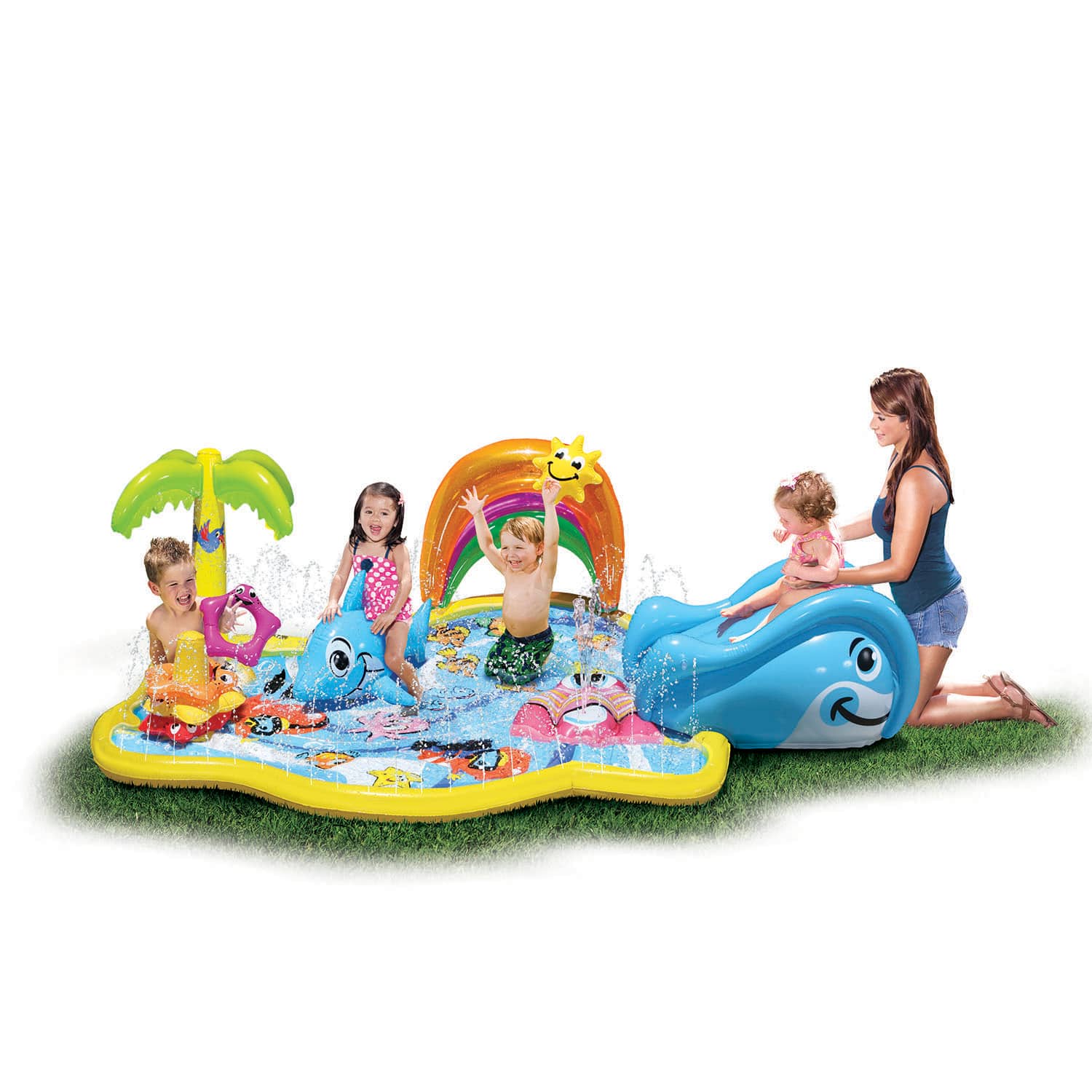 Banzai&#xAE; Toddler &#x26; Kids Inflatable Splish Splash Water Park