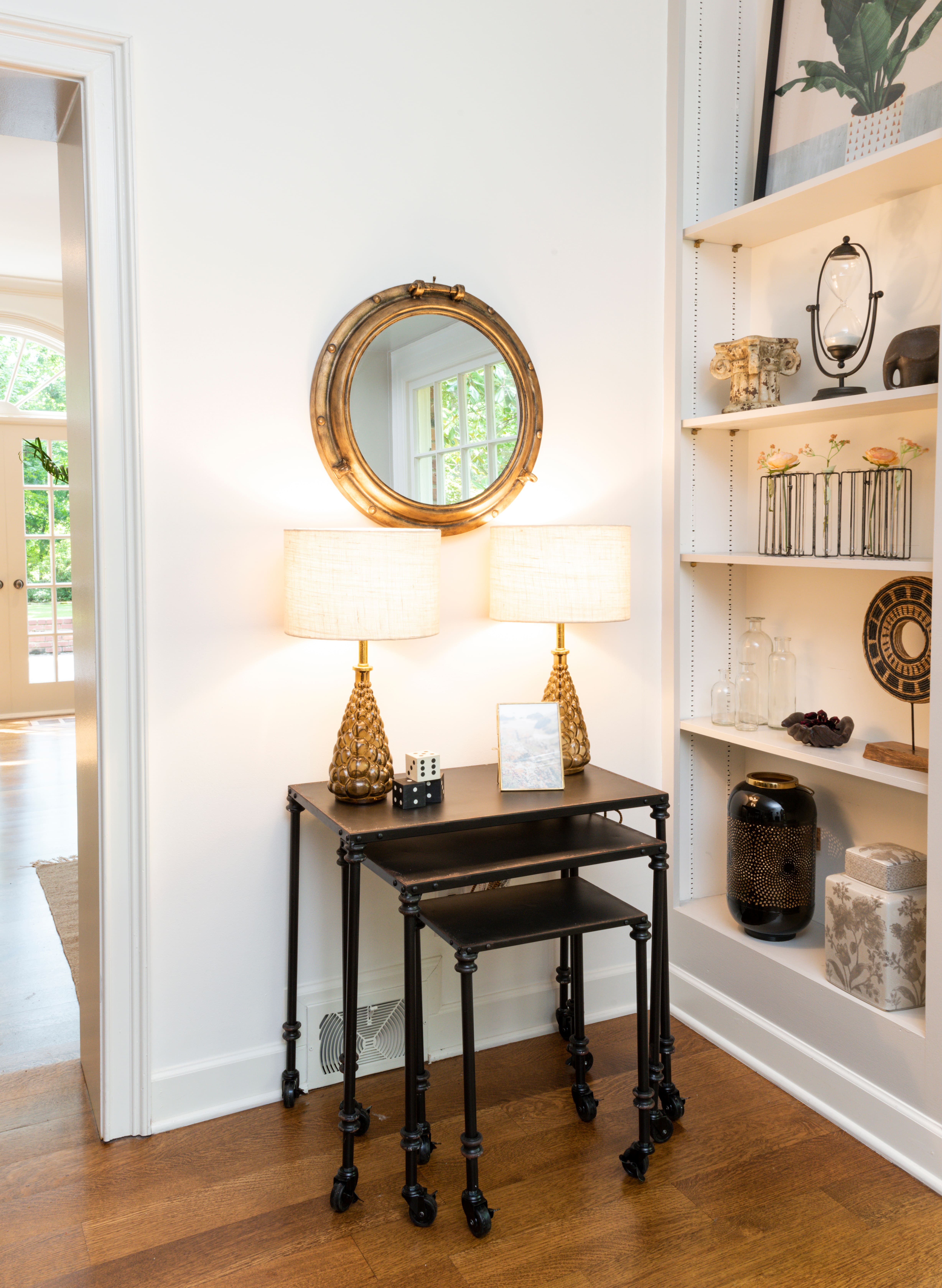 Hello Honey&#xAE; 22&#x22; Round Porthole Framed Wall Mirror