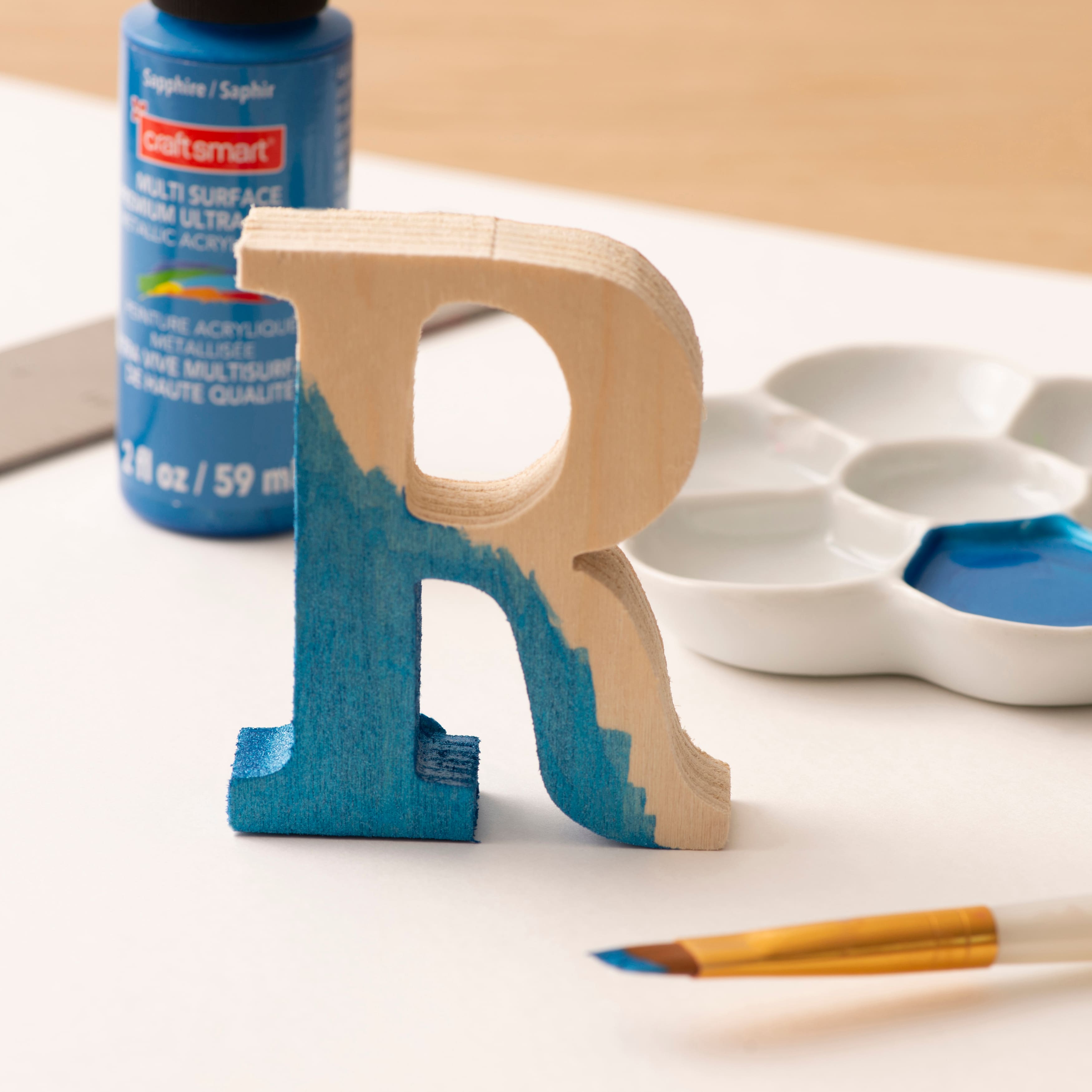 3&#x22; Chunky Wood Letter by Make Market&#xAE;