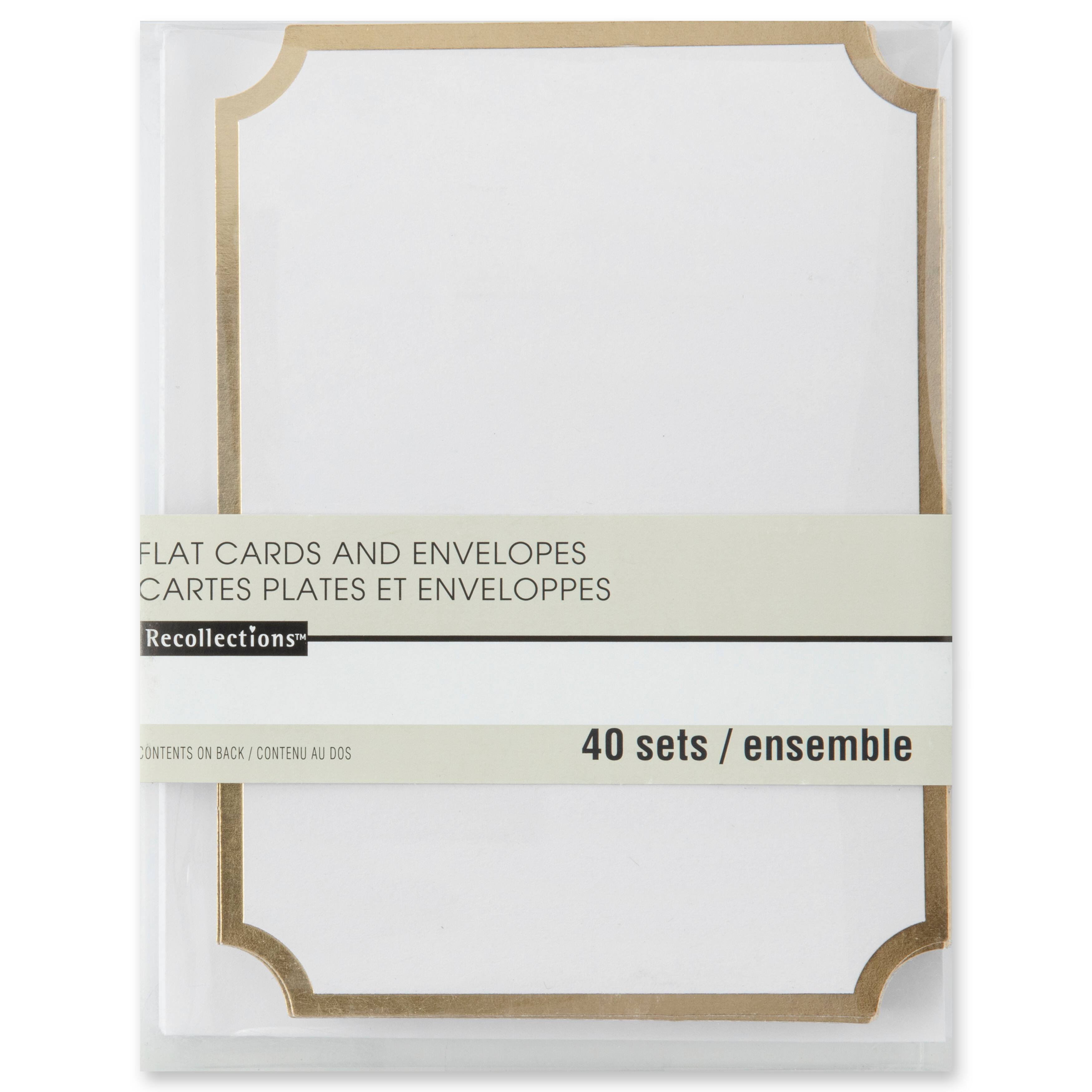 12 Packs: 40 ct. (480 total) Foil Cards &#x26; Envelopes by Recollections&#x2122;, 4&#x22; x 5.5&#x22;