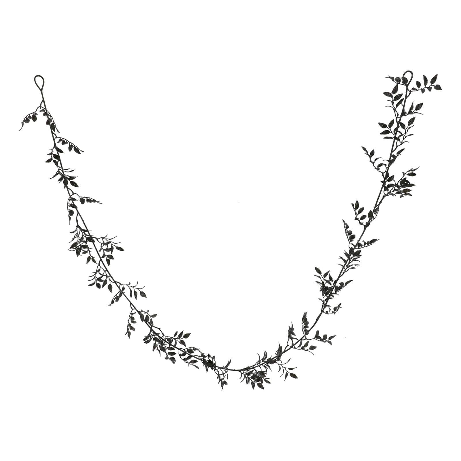 5ft. Black Leaves Coiled Garland by Ashland®