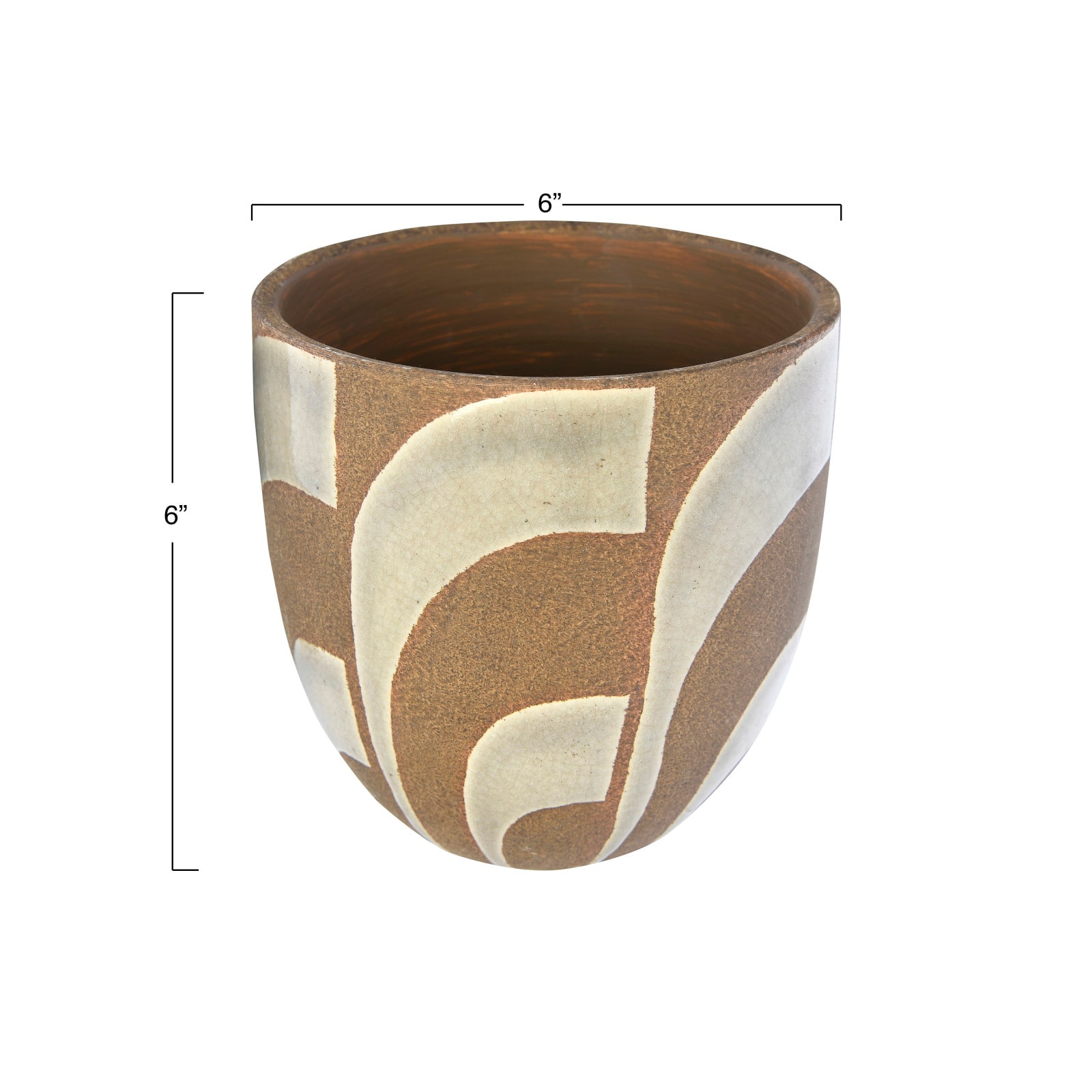 Hello Honey&#xAE; 6&#x22; Hand Painted Terracotta Planter