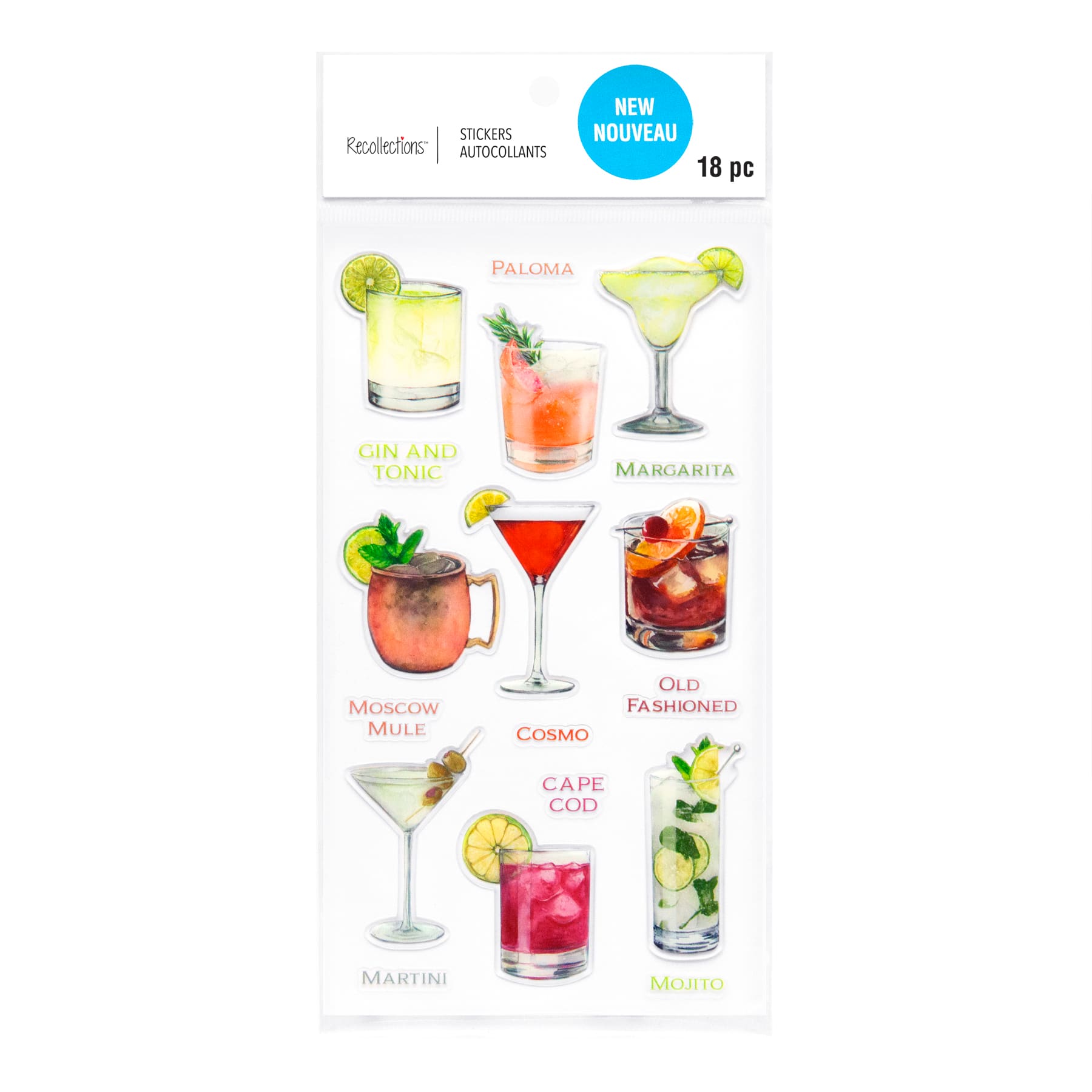 Craft Cocktails Stickers by Recollections&#x2122;