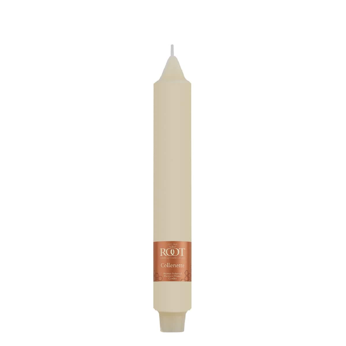 Root Candles 9" Unscented Smooth Collenette Taper Candles, 4ct.