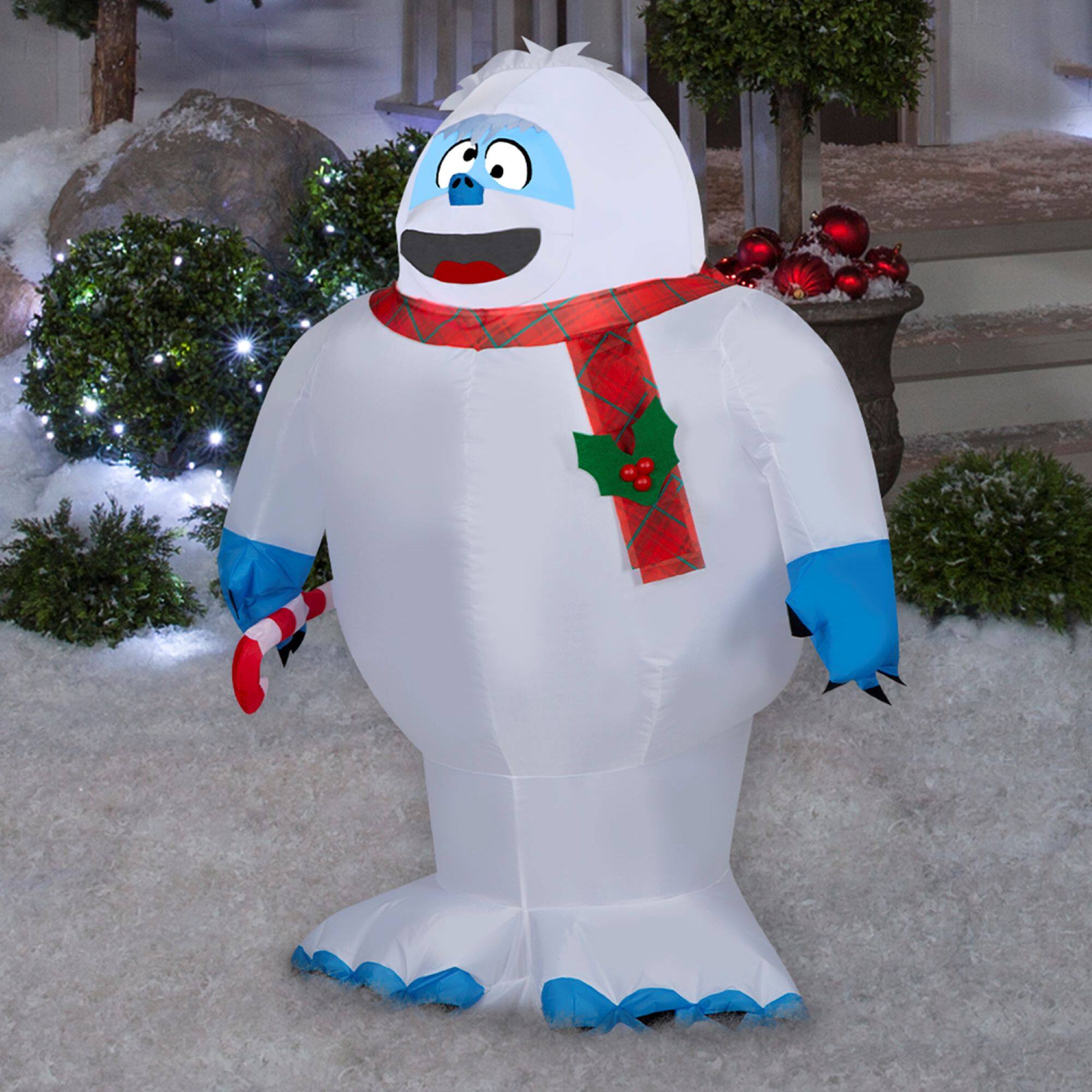3.5ft. Airblown&#xAE; Inflatable Christmas Bumble with Candy Cane