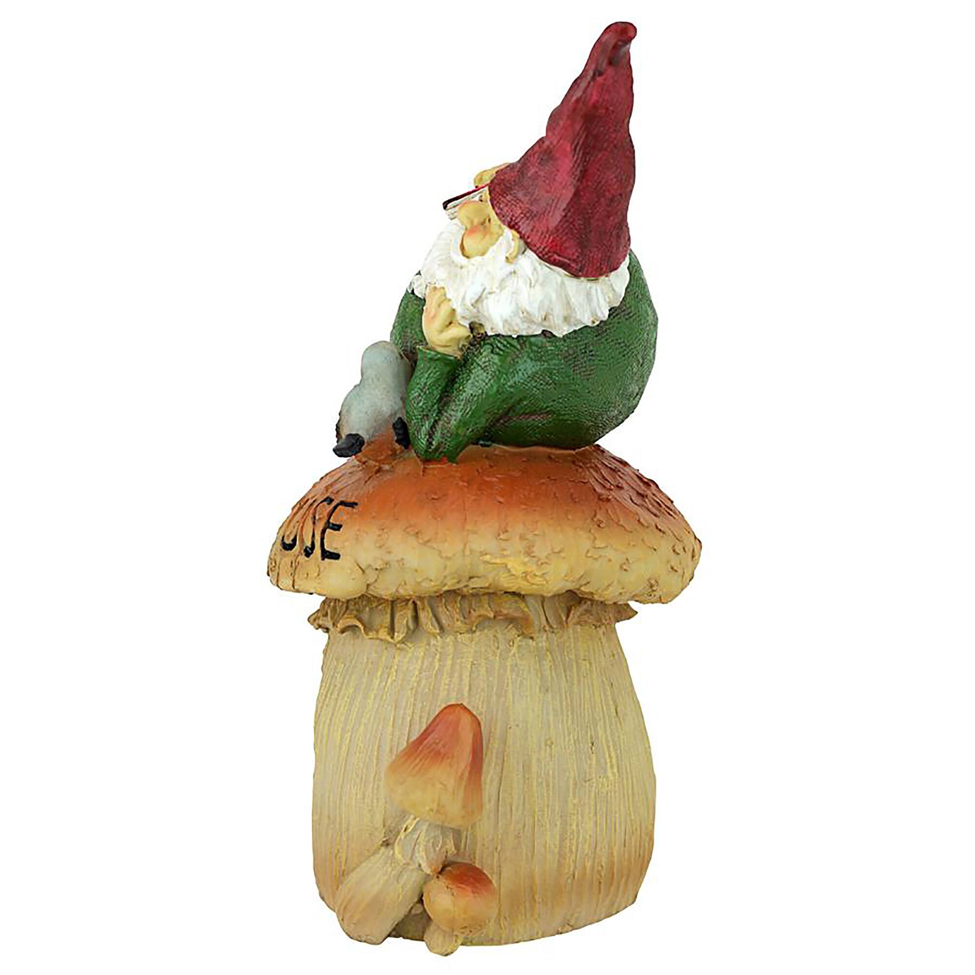 Design Toscano 10&#x22; Gnome Frog House Garden Statue