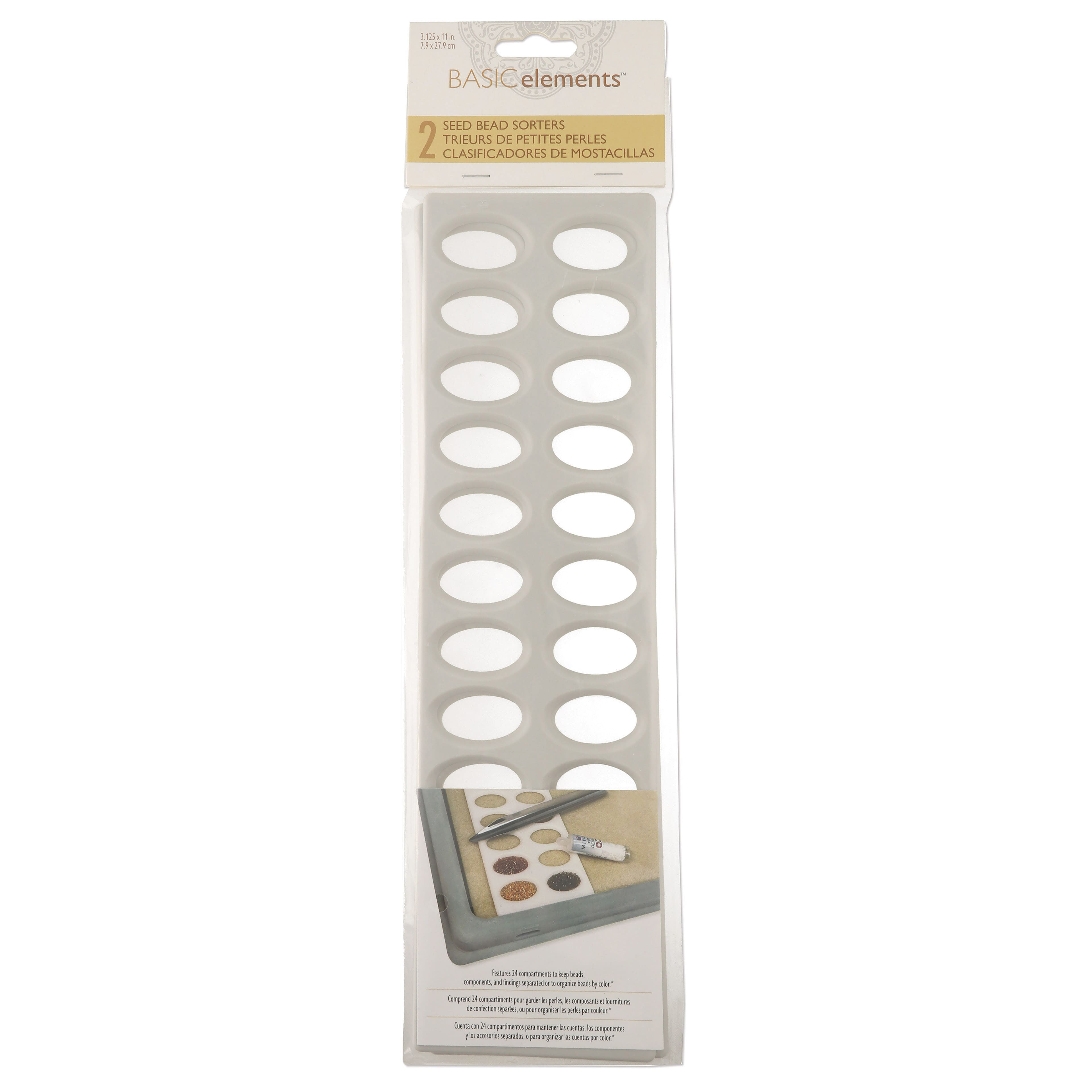 The Beadsmith&#xAE; BASIC elements&#x2122; 24-Hole Seed Bead Sorters, 2ct.