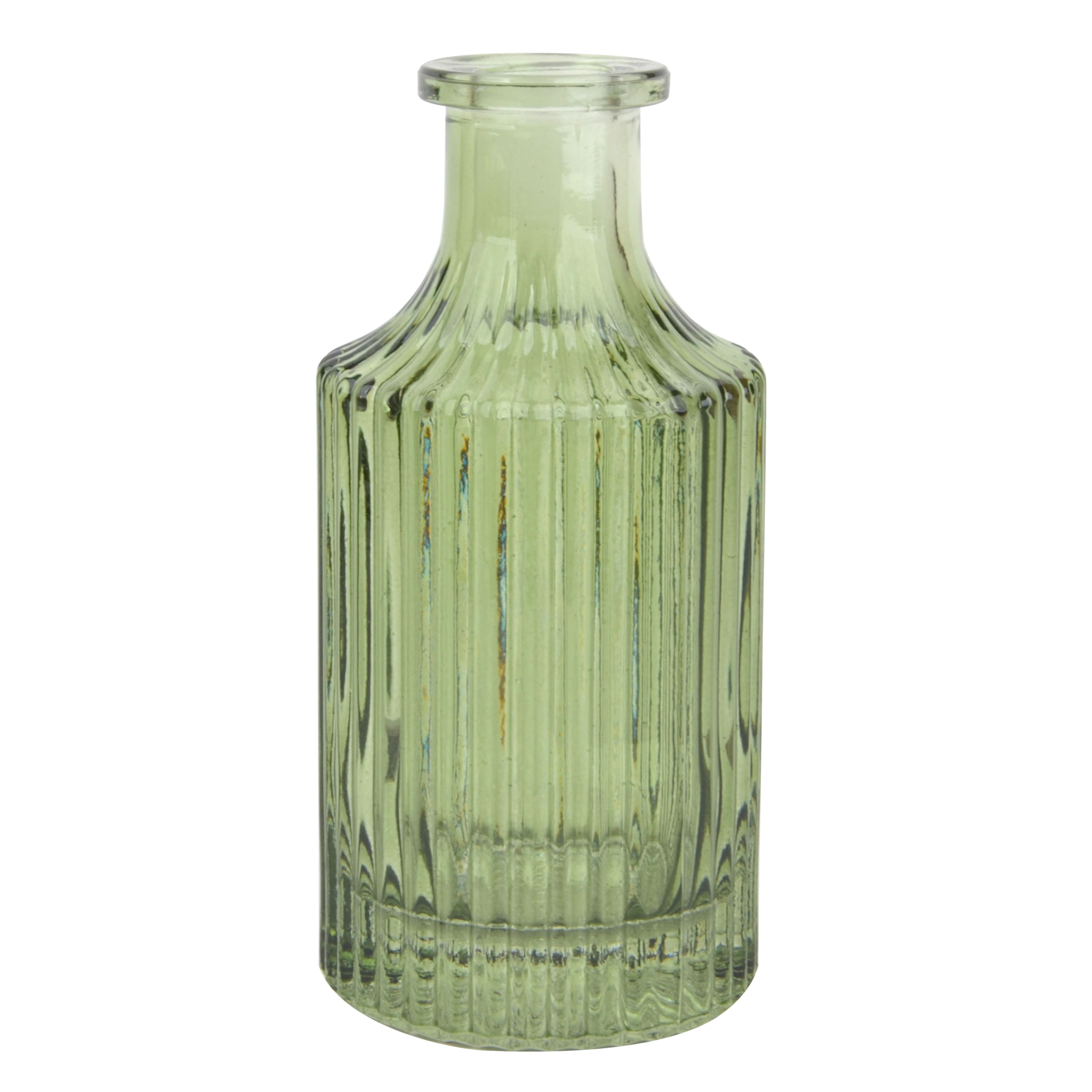 Assorted 5.5&#x22; Ribbed Glass Vase by Ashland&#xAE;, 1pc.
