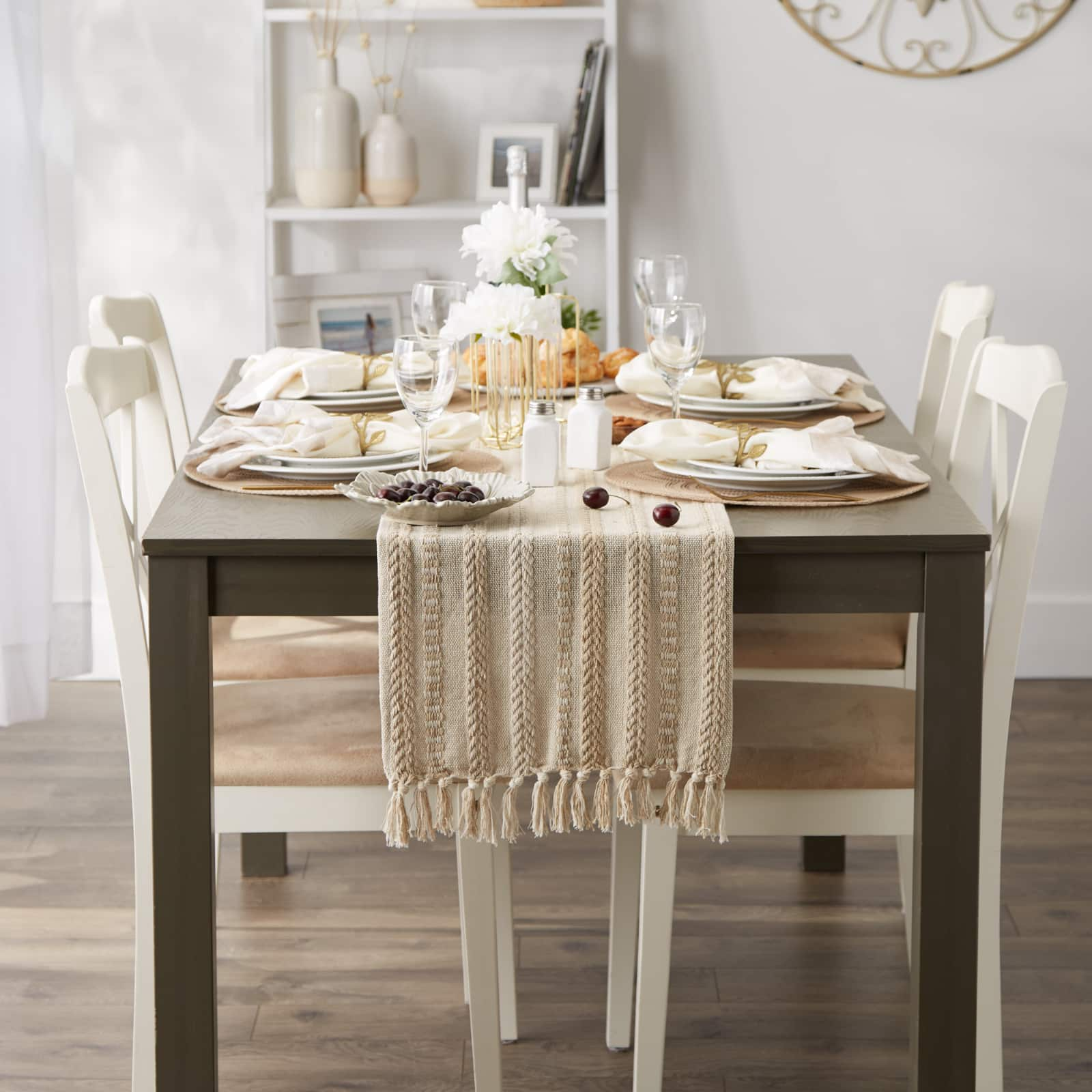 DII&#xAE; 108&#x22; Braided Stripe Table Runner