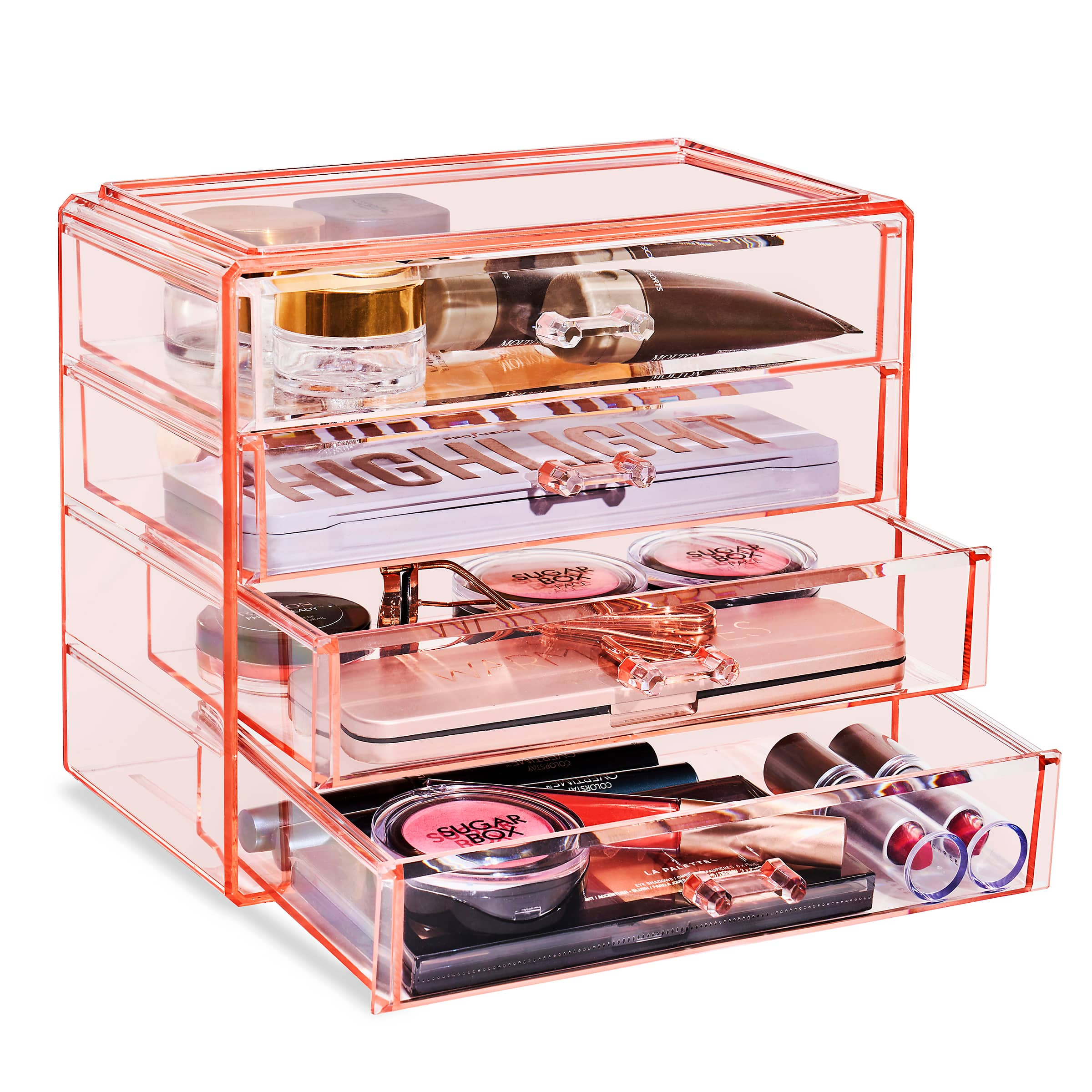 Sorbus 4-Drawer Makeup & Jewelry Storage Case