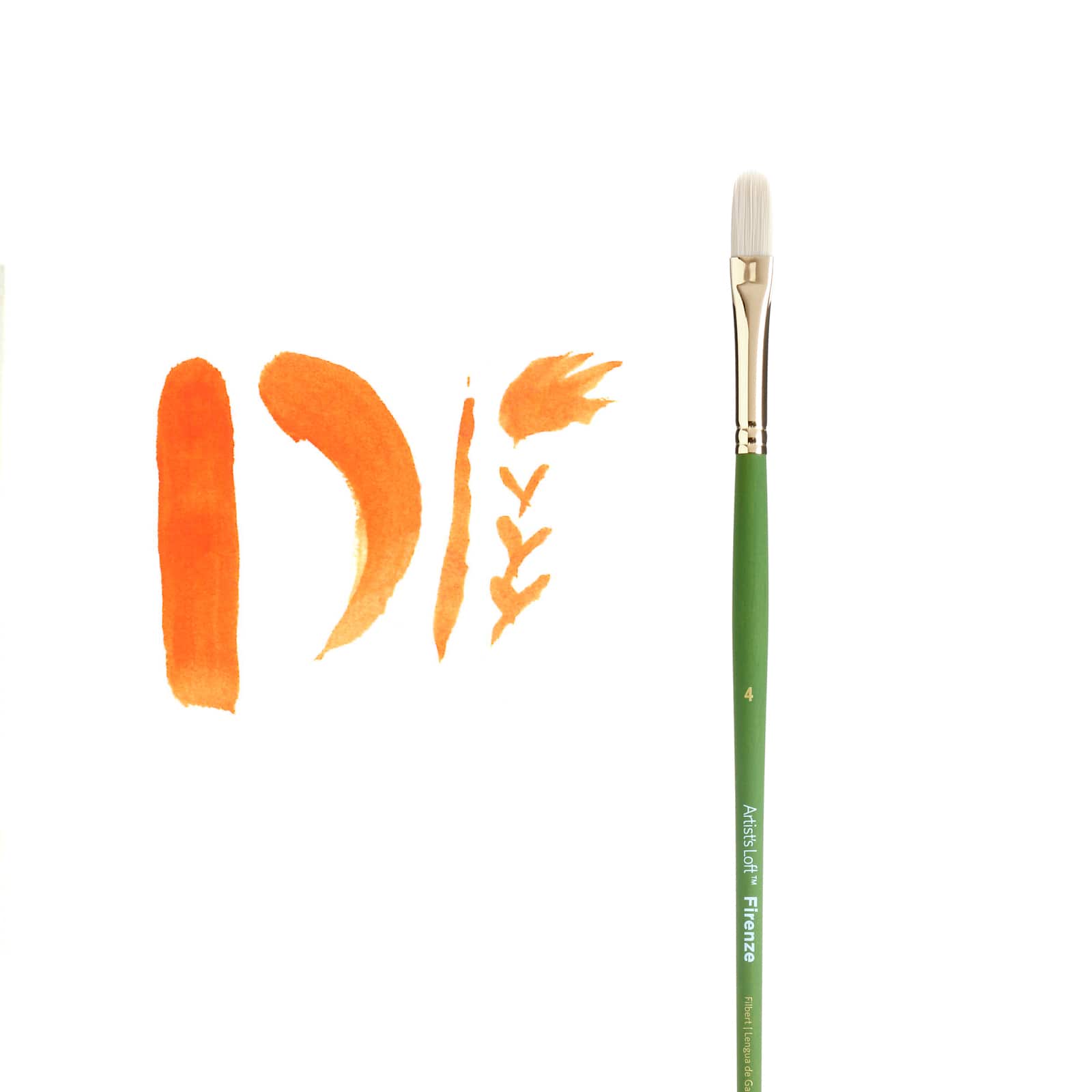 12 Pack: Firenze Long Handle Filbert Brush by Artist's Loft™