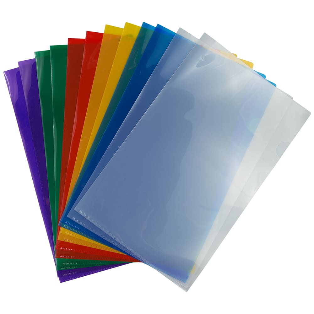 JAM Paper 9" x 14.5" Plastic Sleeve Page Protectors, 12ct.
