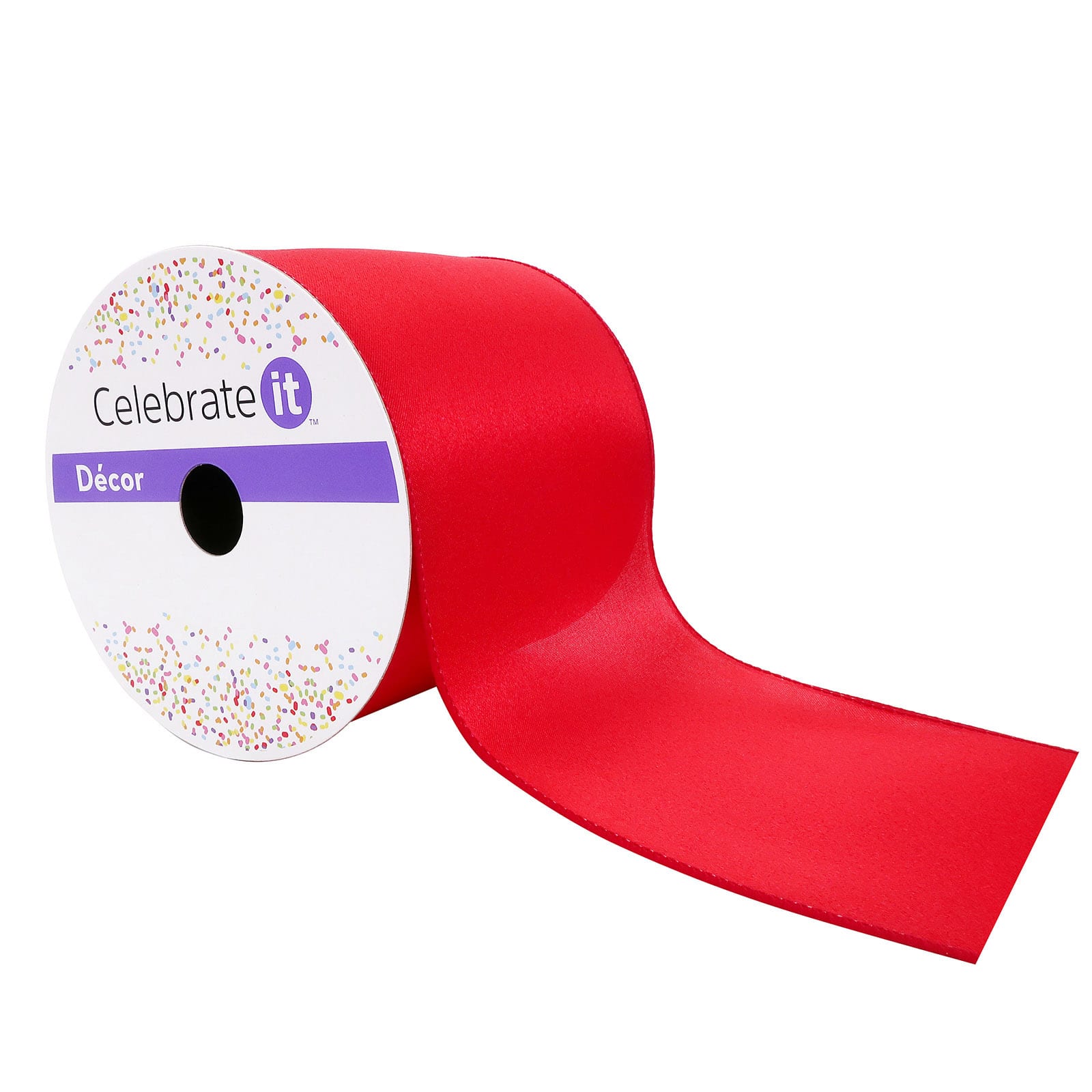 Poster Present wrapped with red silk ribbon 