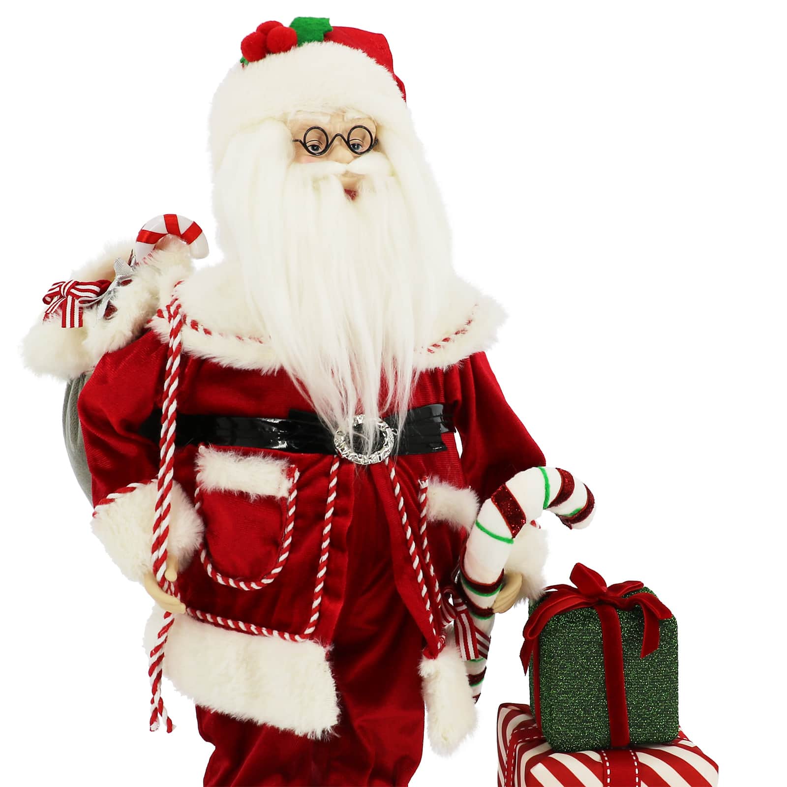 21&#x22; Santa with Gifts &#x26; Candy Tabletop D&#xE9;cor by Ashland&#xAE;