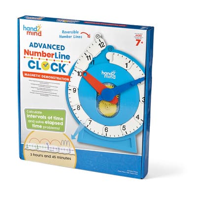 Hand2mind® Magnetic Demonstration Advanced NumberLine Clock™ | Michaels