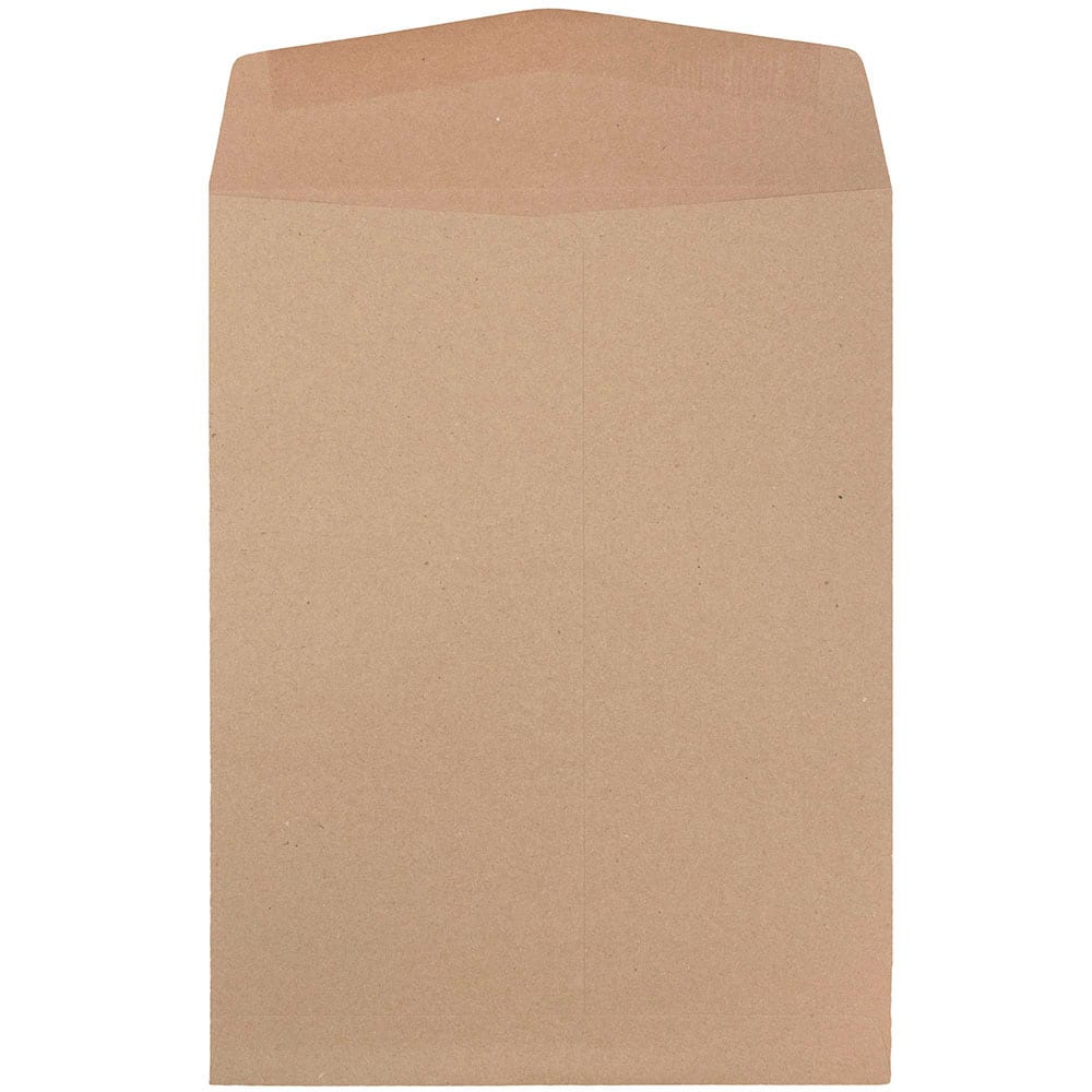 JAM Paper 9&#x22; x 12&#x22; Brown Kraft Open End Catalog Premium Envelopes