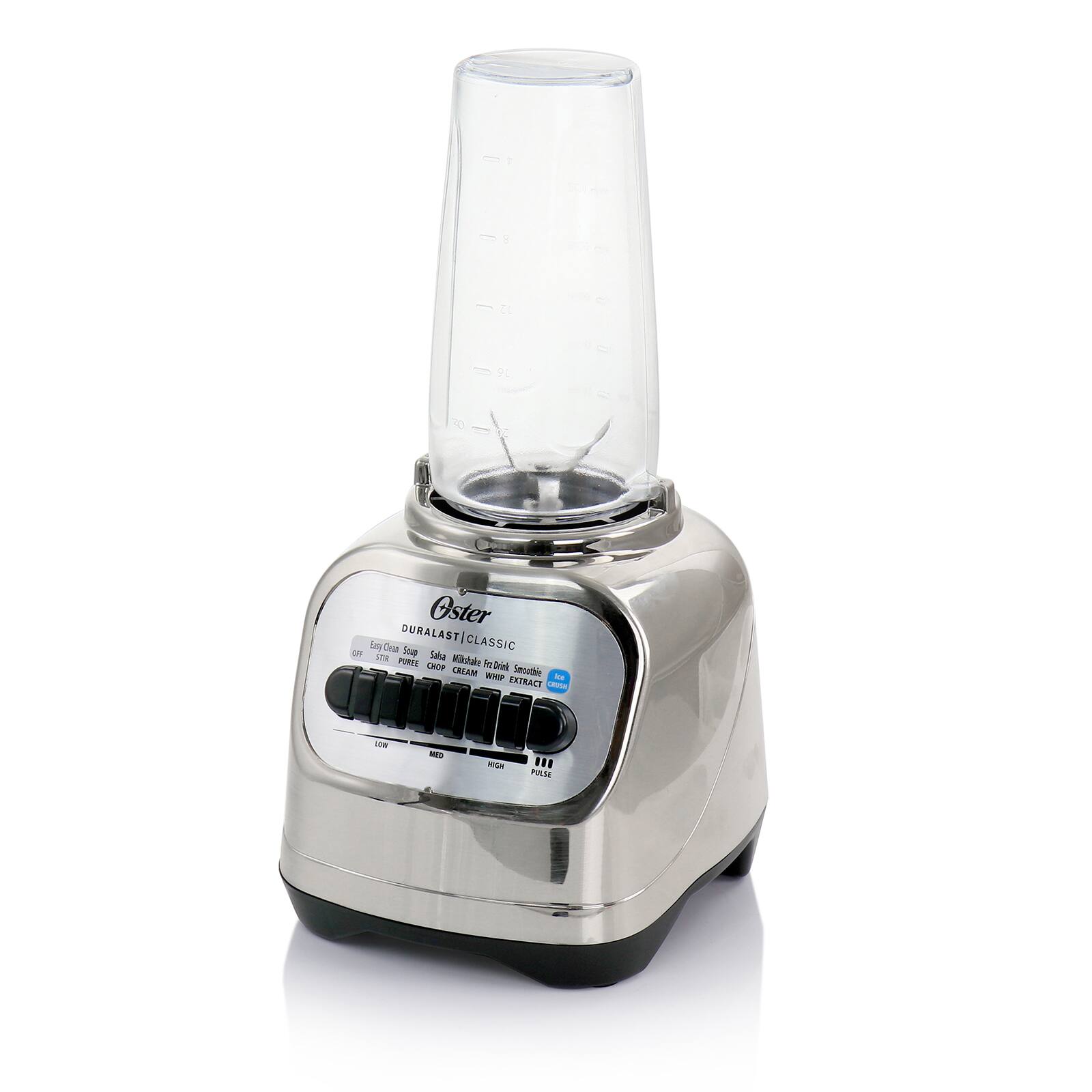 Oster Chrome 2-in-1 System 700 Watt 8-Speed 6-Cup Blender with Personal Blend-n-Go Cup