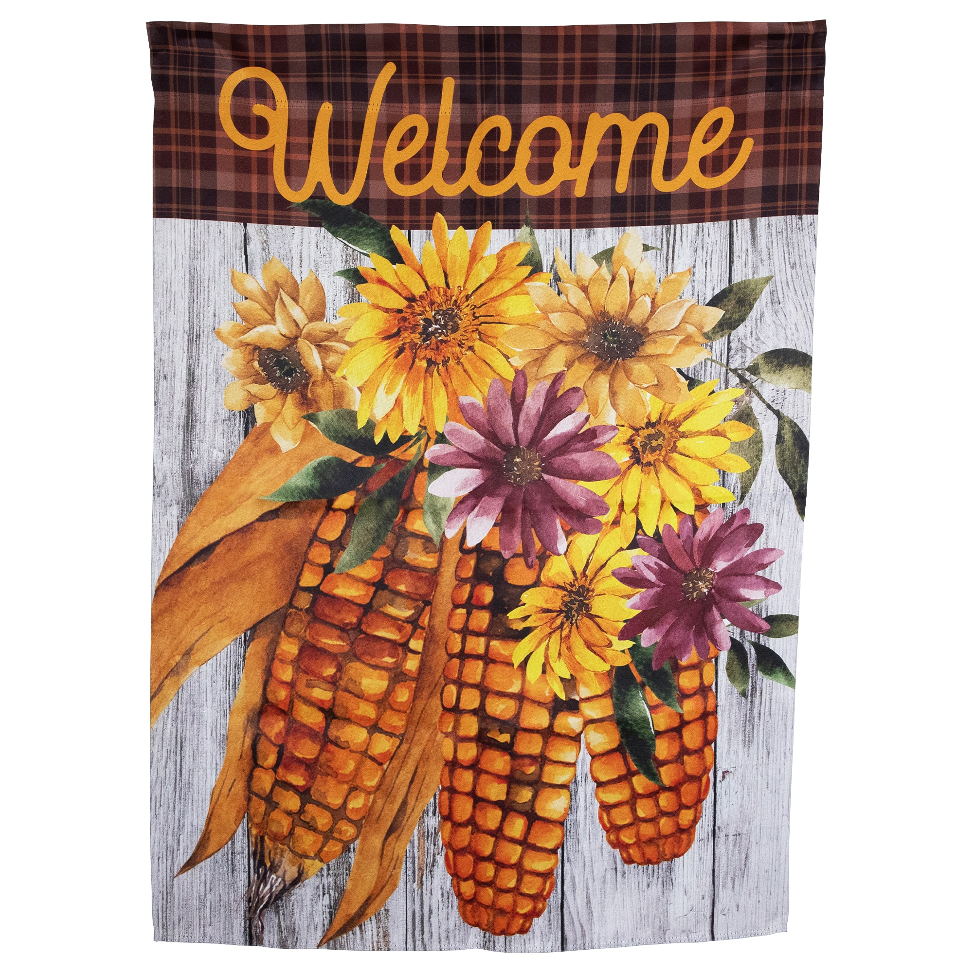 40" x 28" Indian Corn Welcome Fall Harvest Outdoor House Flag